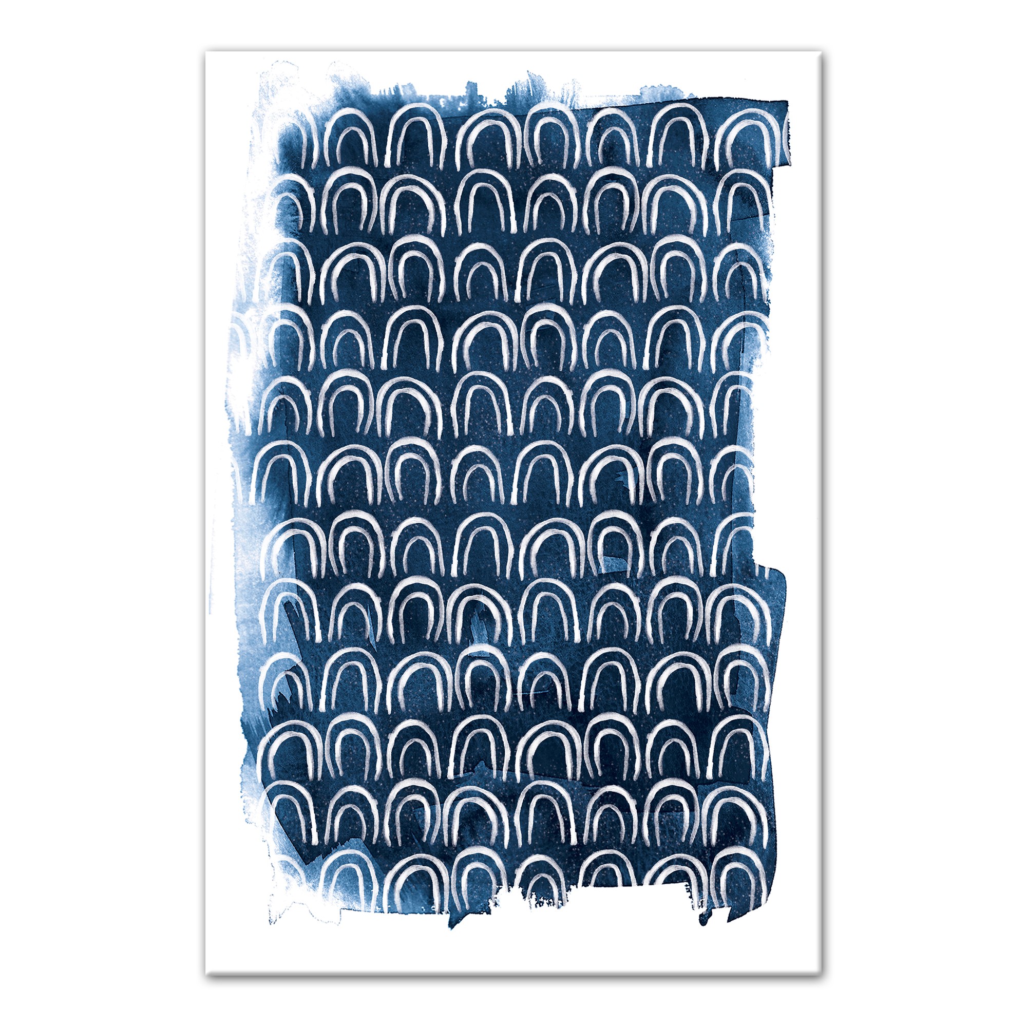 Sketched Indigo Arches 11x14 Canvas Wall Art