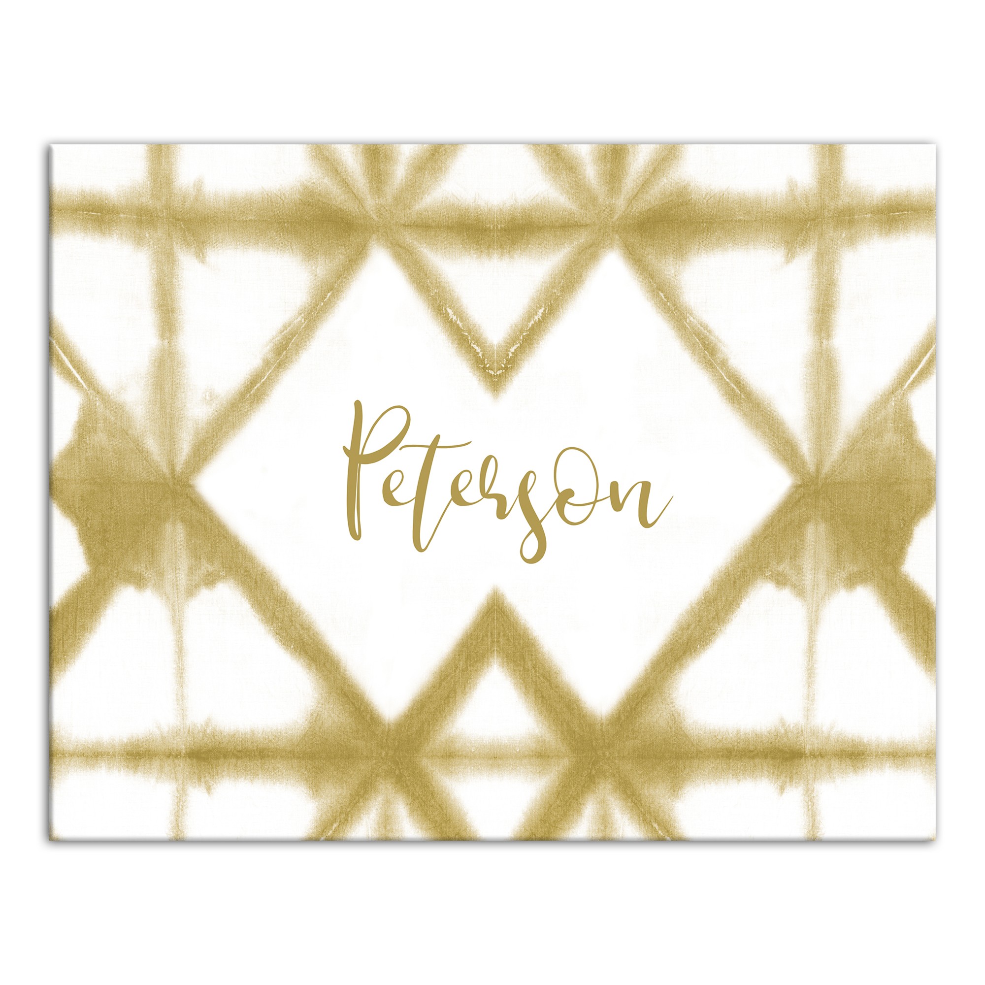 Gold Shibori 11x14 Personalized Canvas Wall Art
