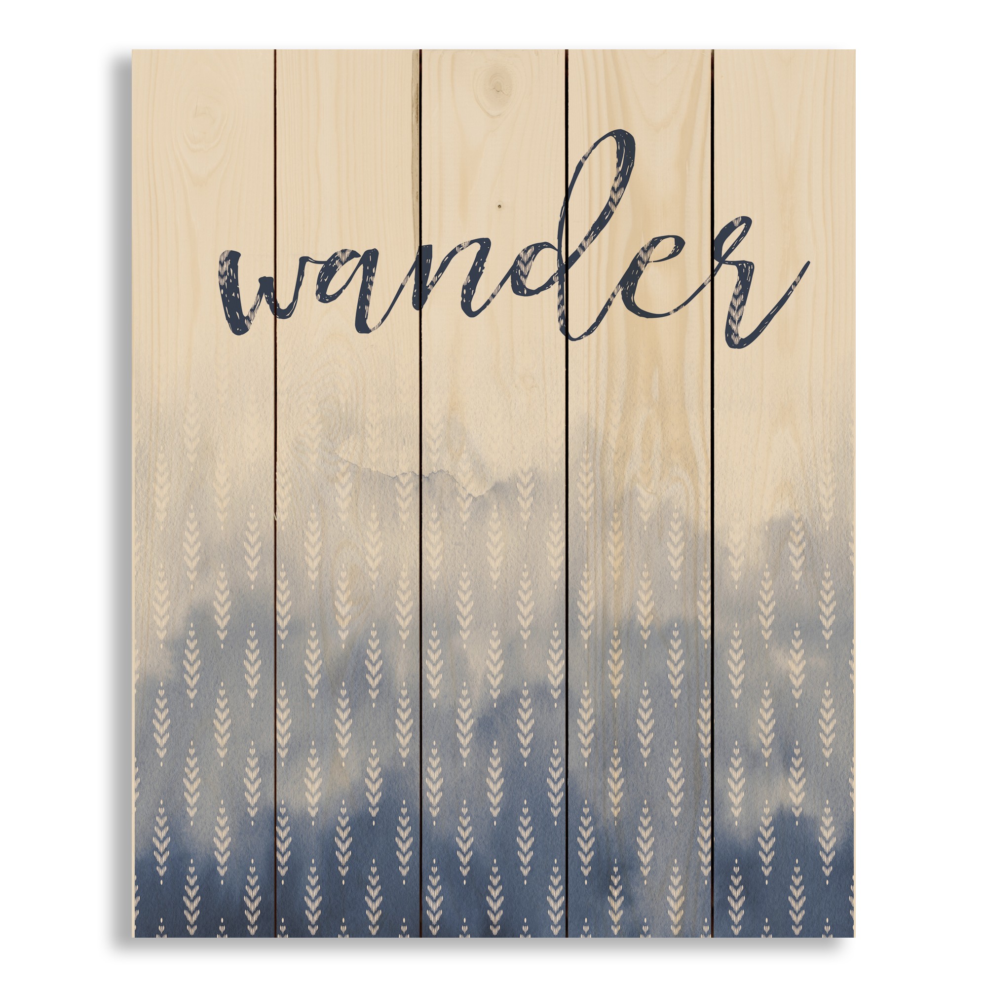 Wander Watercolor 18x22 Pallet Wood Art