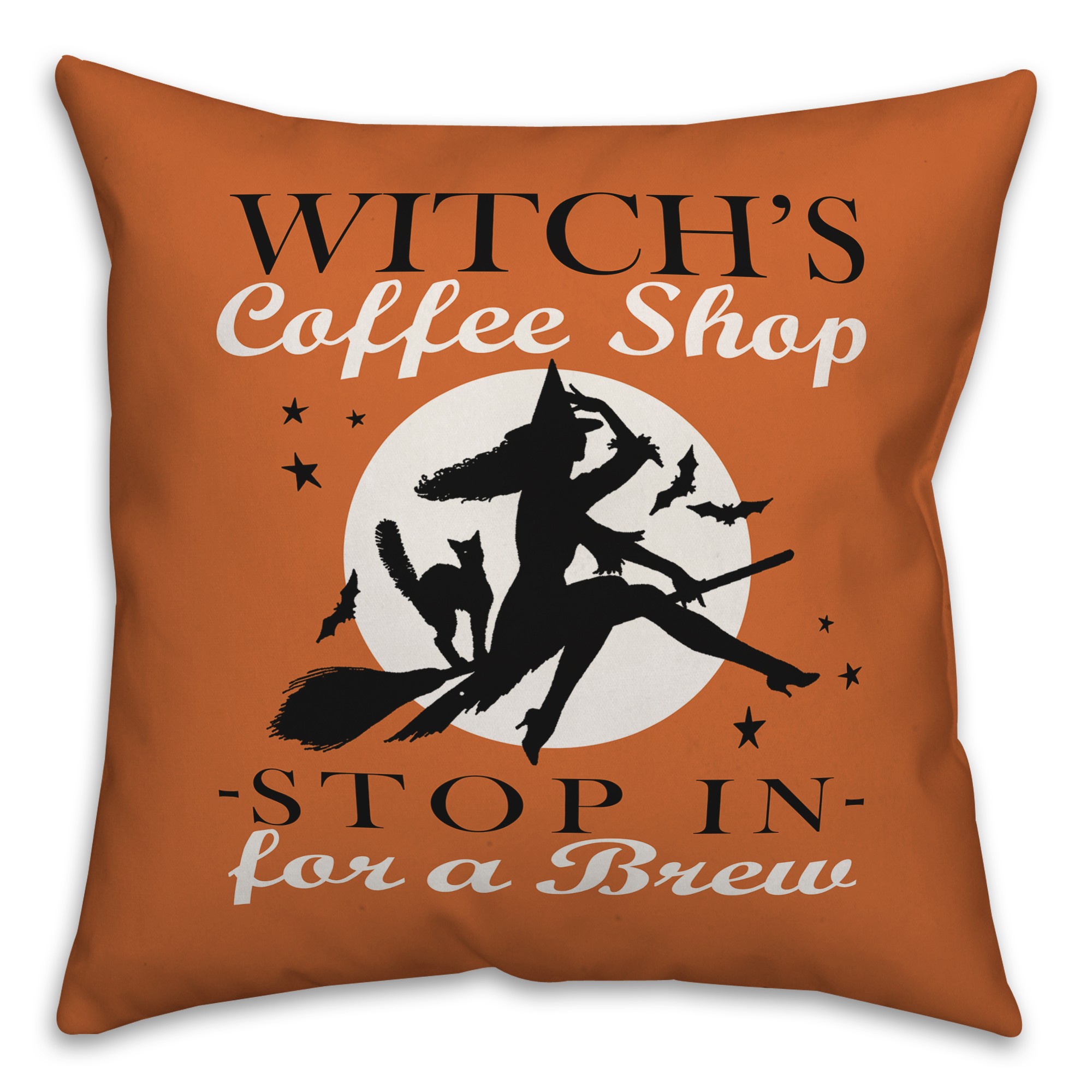 Witch's Coffee Shop Pillow