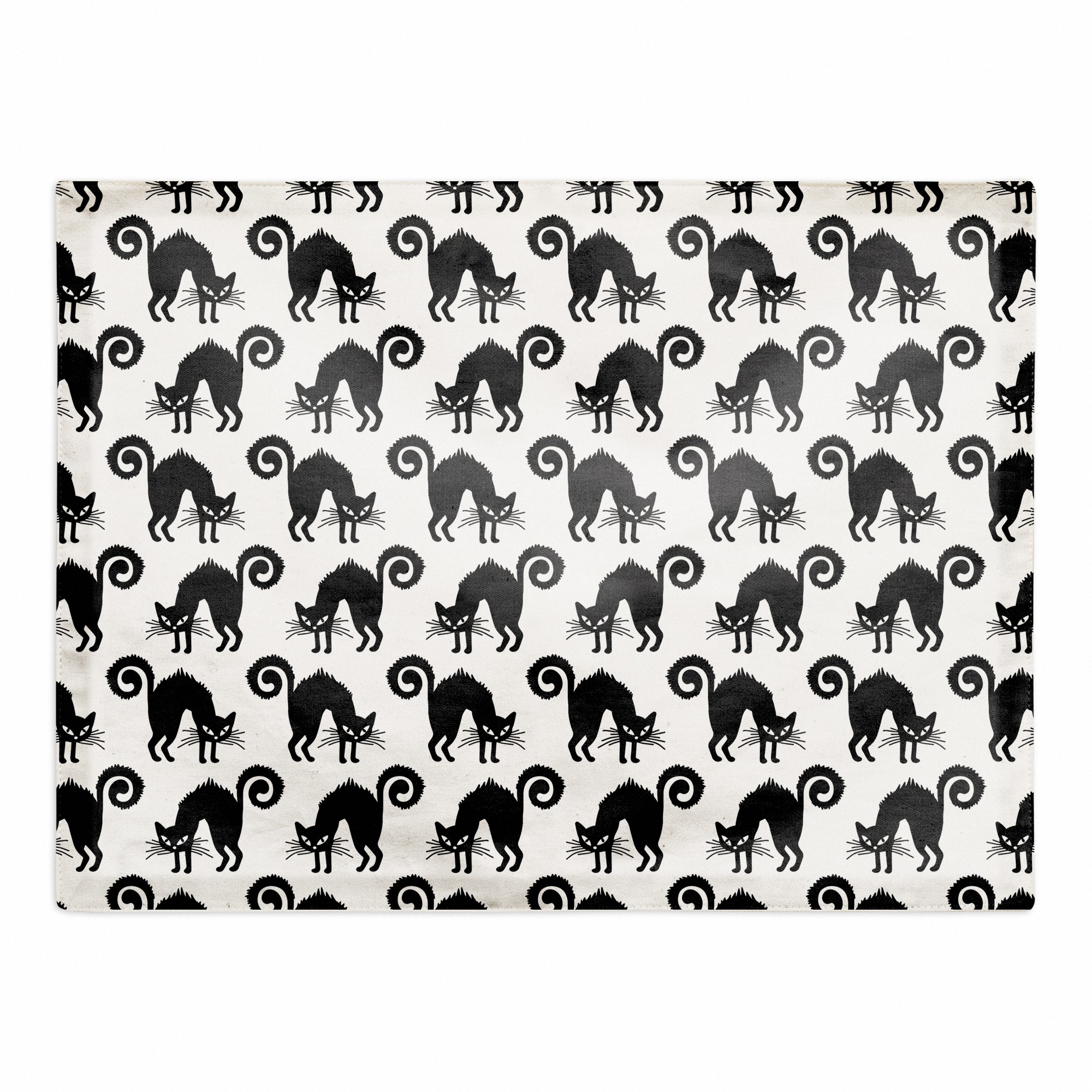 Scardey Cat Pattern 18x14 Poly Twill Placemat
