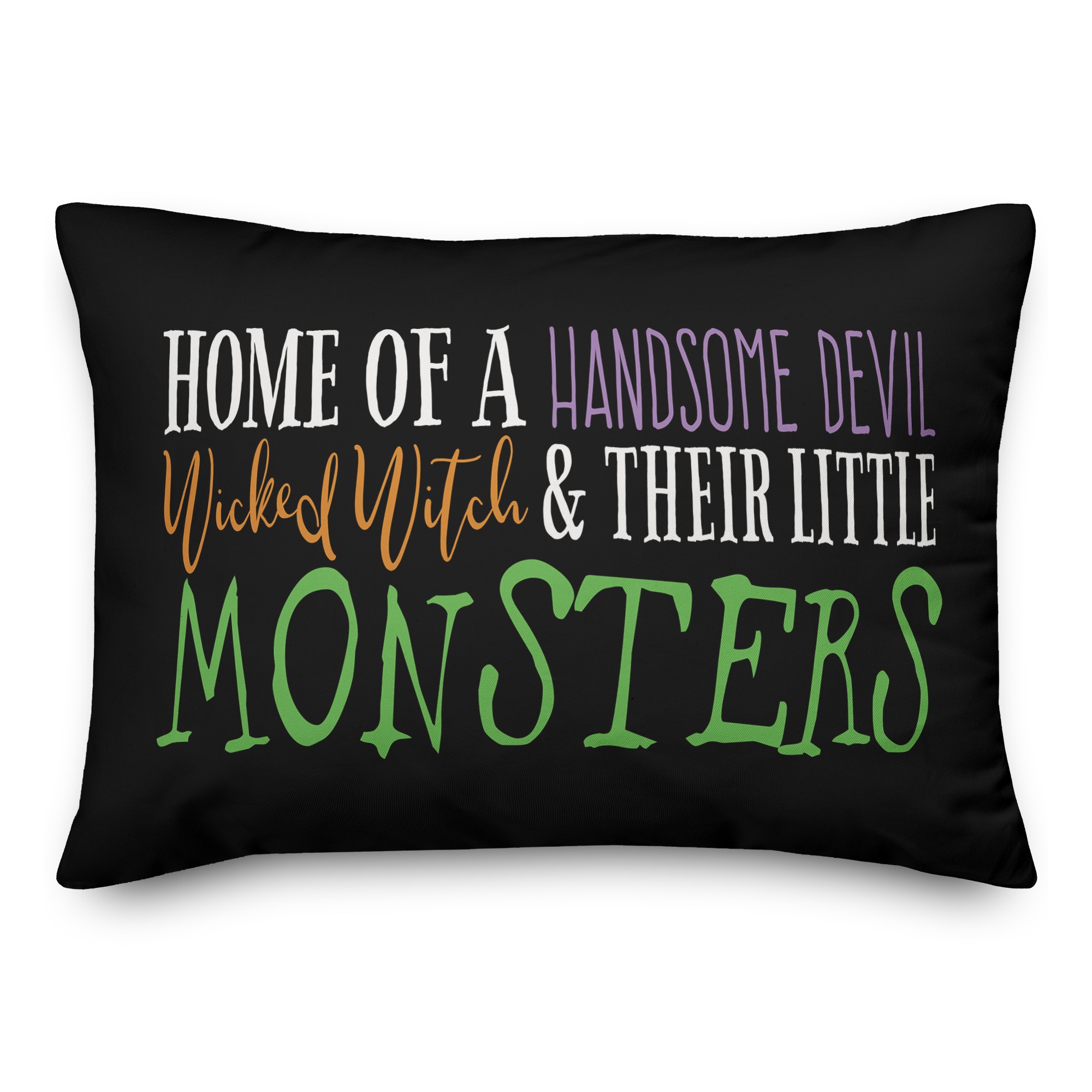 Handsome Devil Wicked Witch Pillow