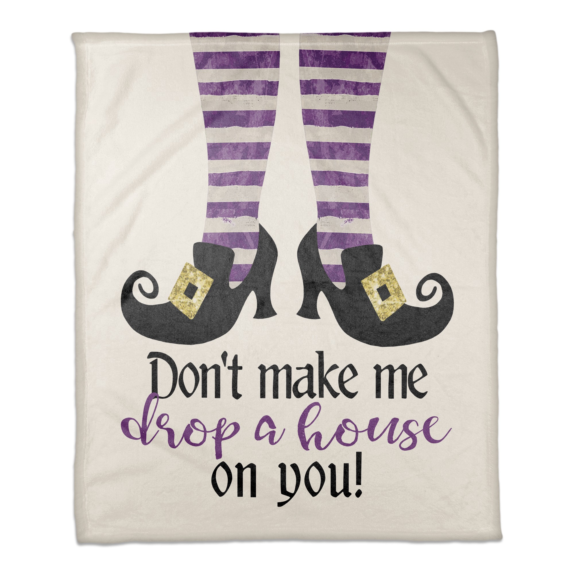 Don't make me drop a house on you 50x60 Coral Fleece Blanket