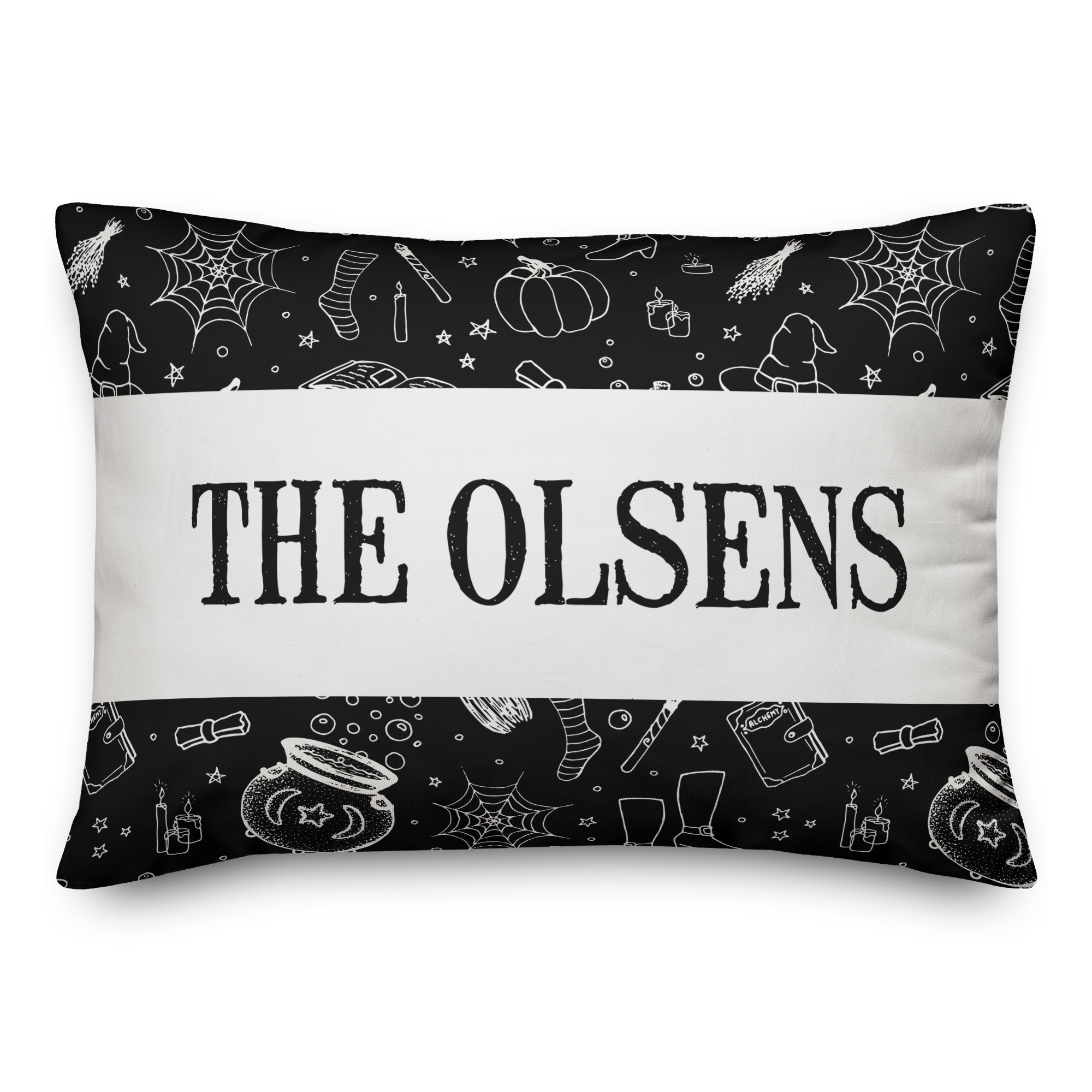 Personalized Halloween Stuff 14x20 Personalized Spun Poly Pillow
