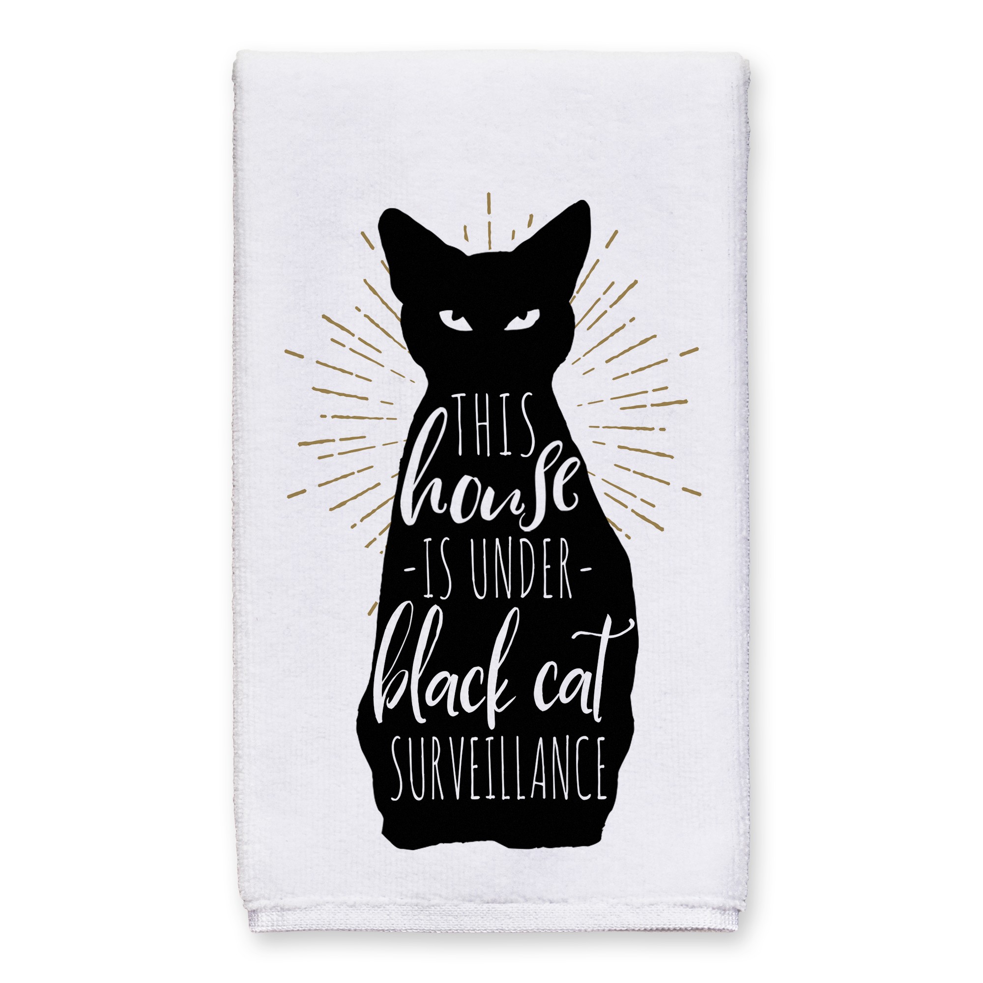Black Cat House 16x25 Towel