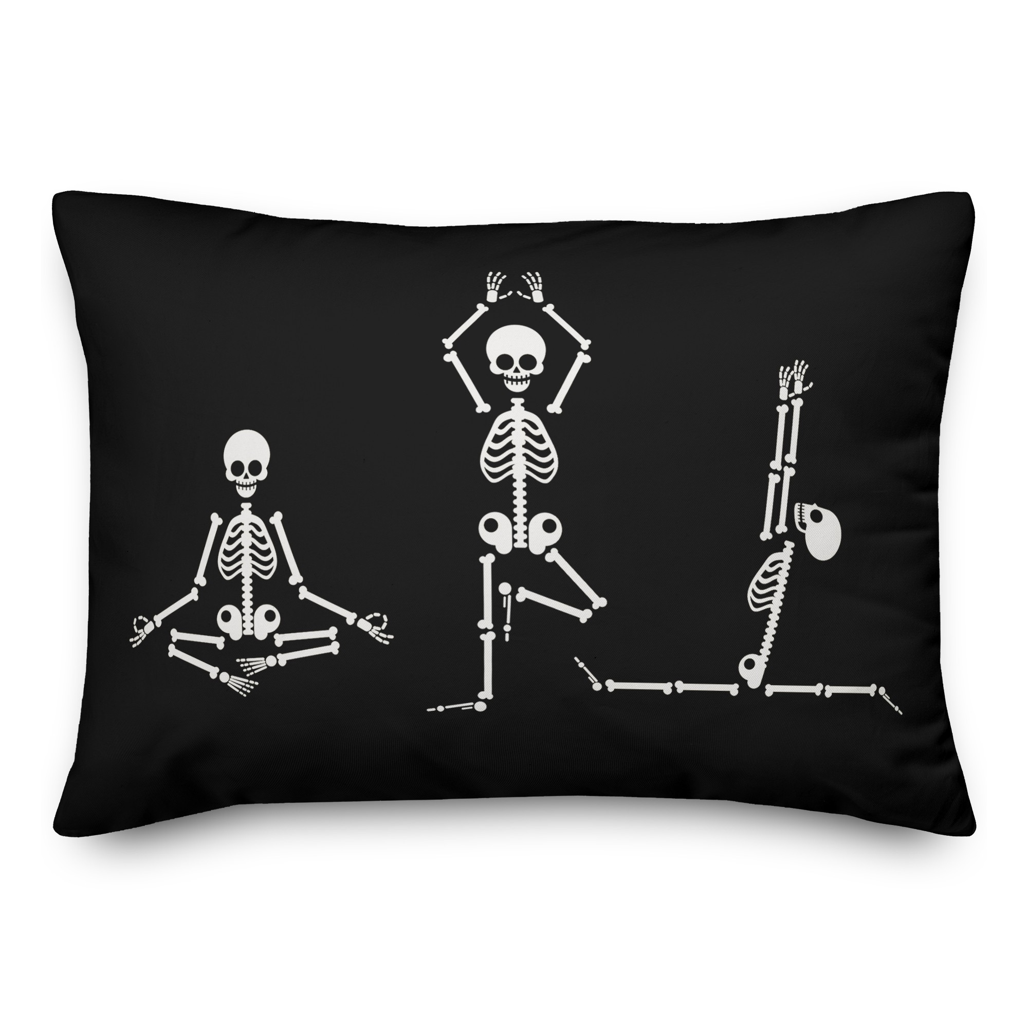 Yoga Skeletons Pillow