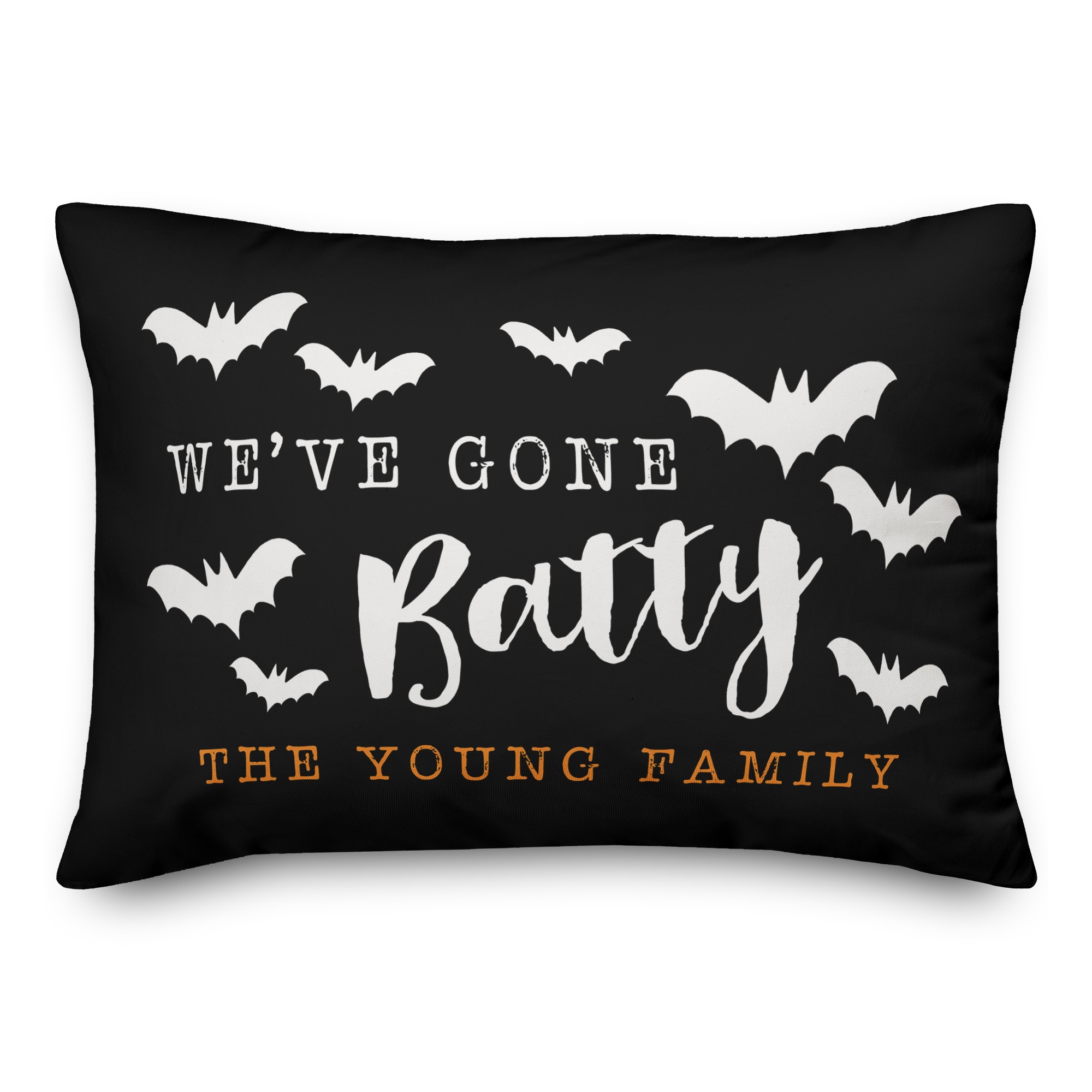 Personalized We've Gone Batty Pillow
