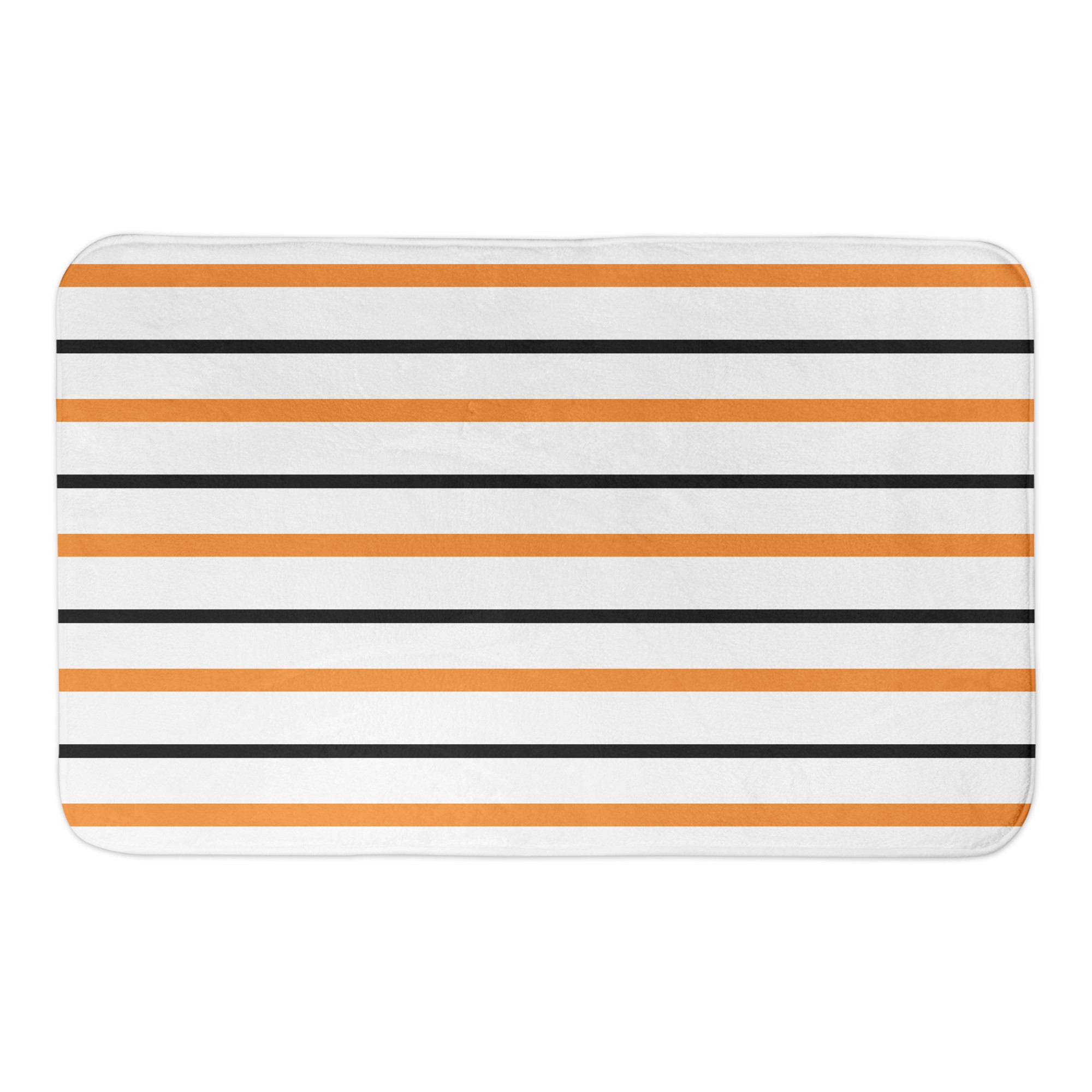 Halloween Stripes 34x21 Bath Mat