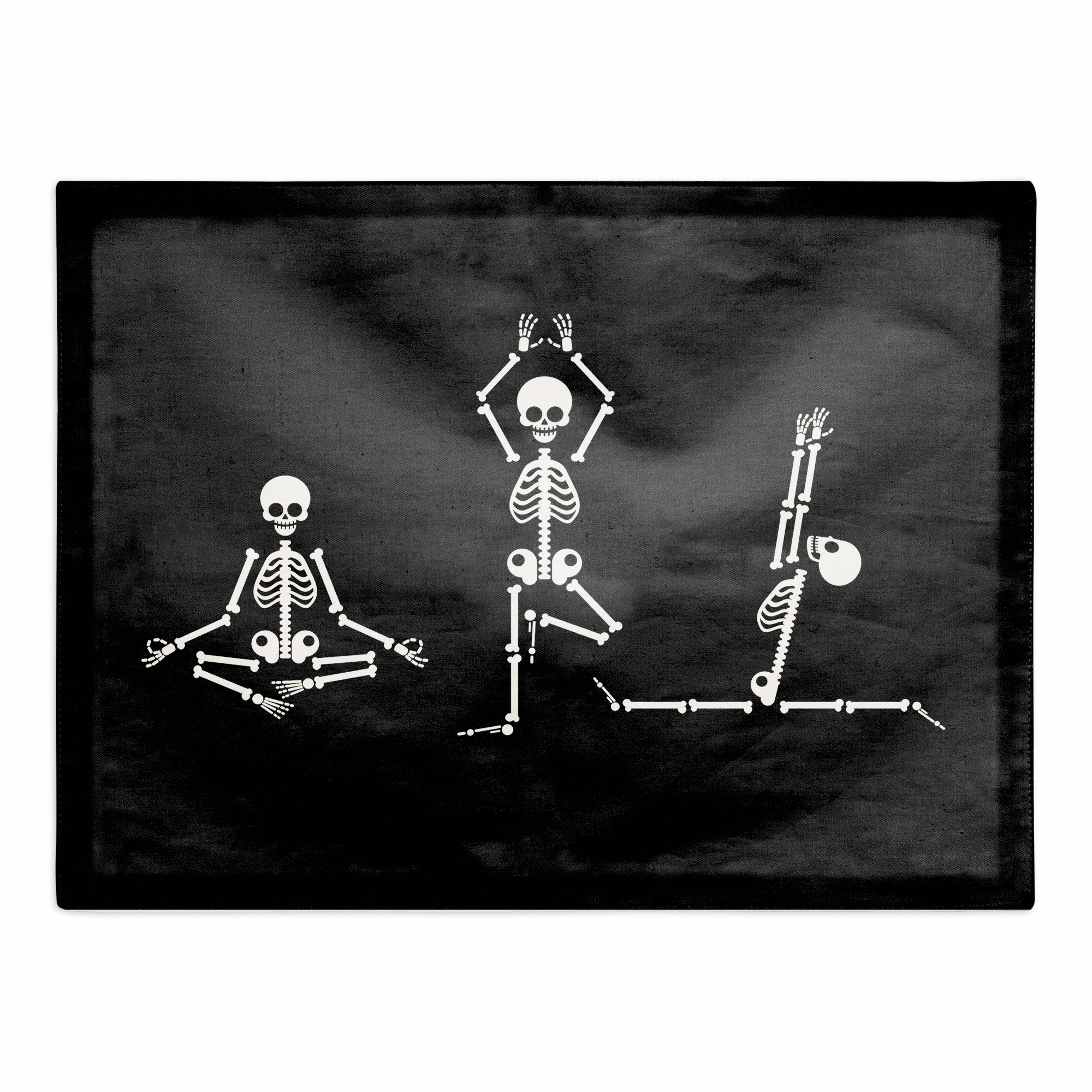 Yoga Skeletons 18x14 Poly Twill Placemat