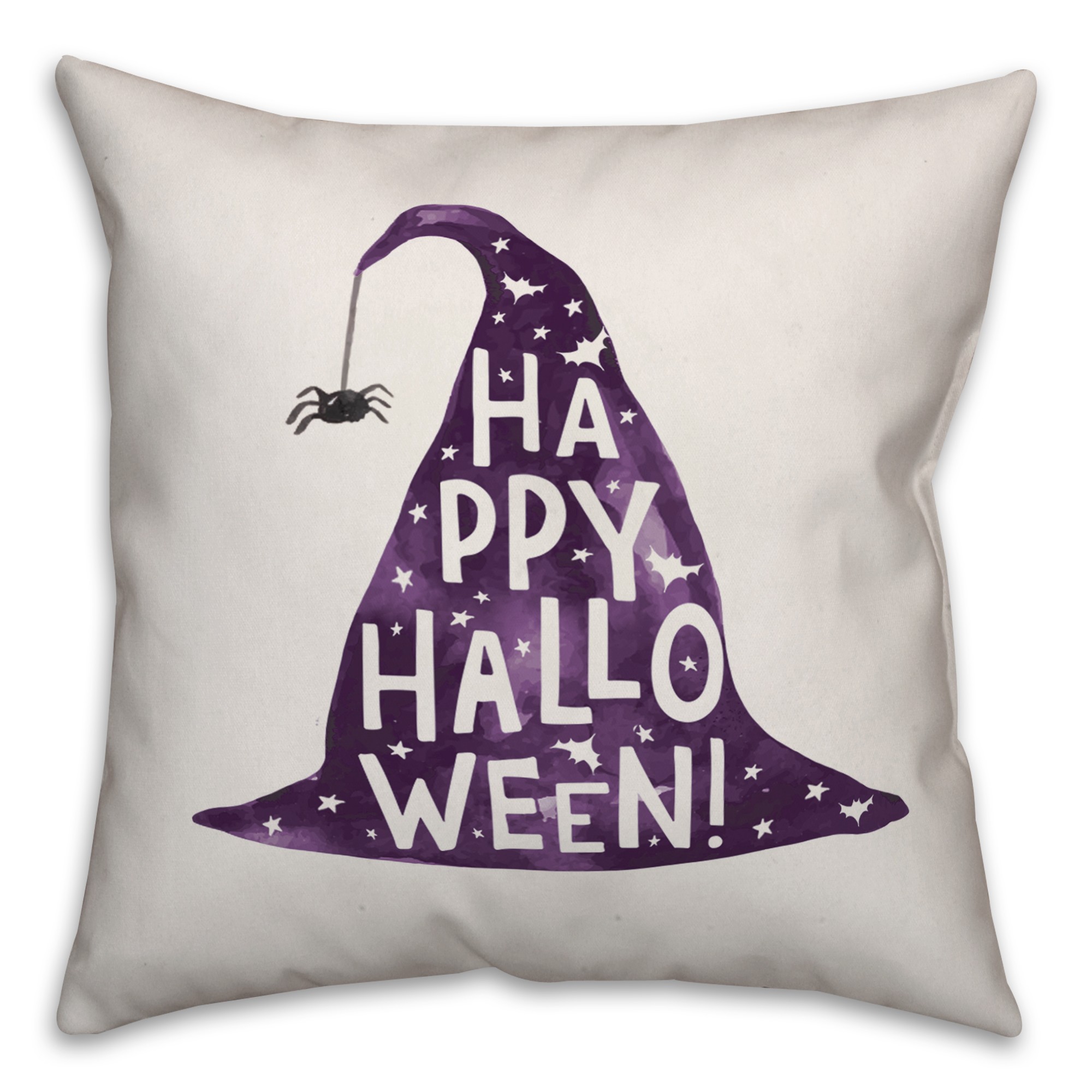 Happy Halloween Witch Hat Pillow