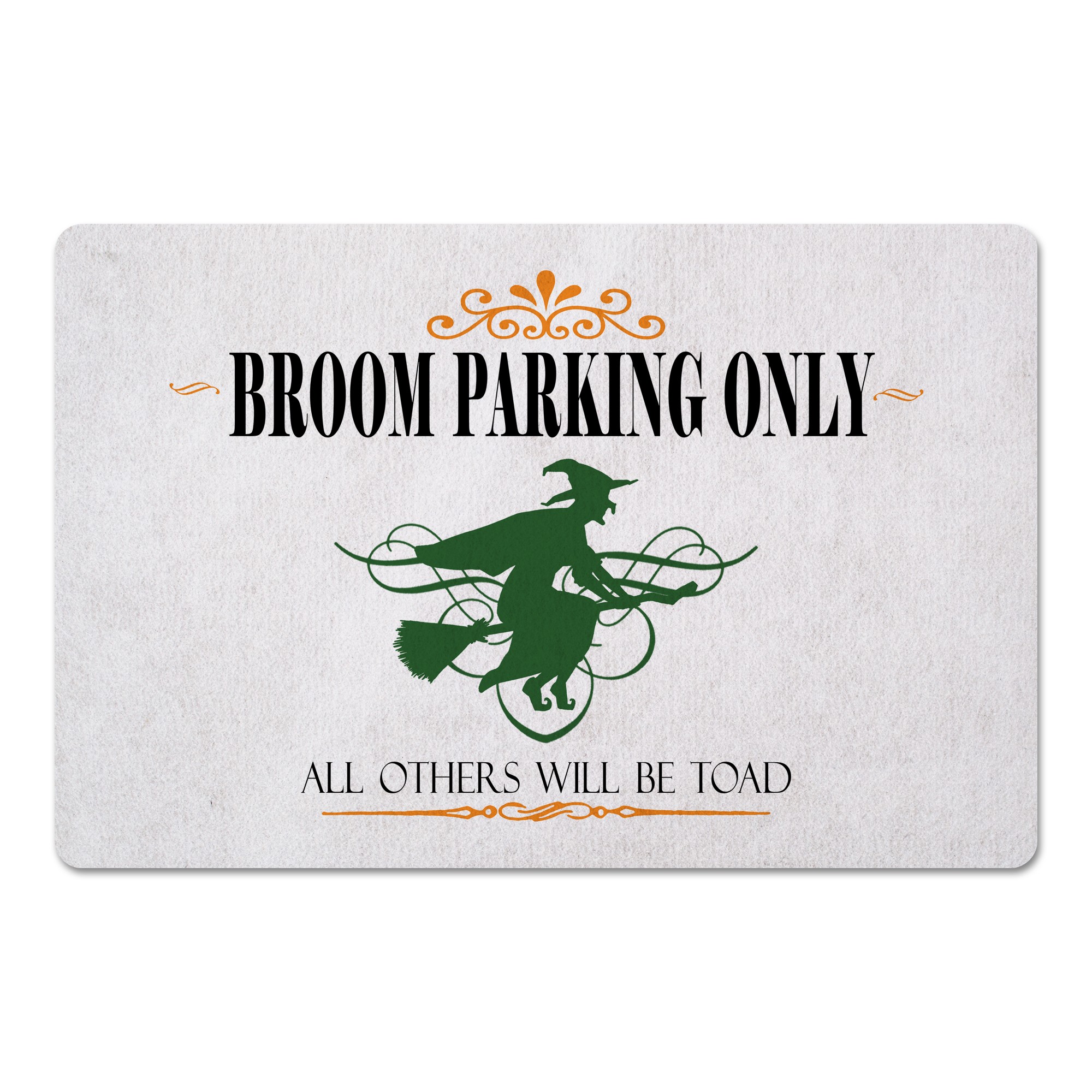 Broom Parking Only 27x18 Floor Mat