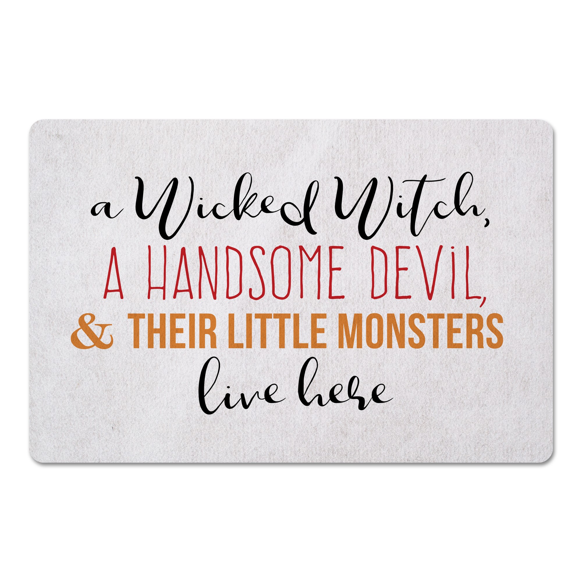 Wicked Witch Handsome Devil 27x18 Floor Mat