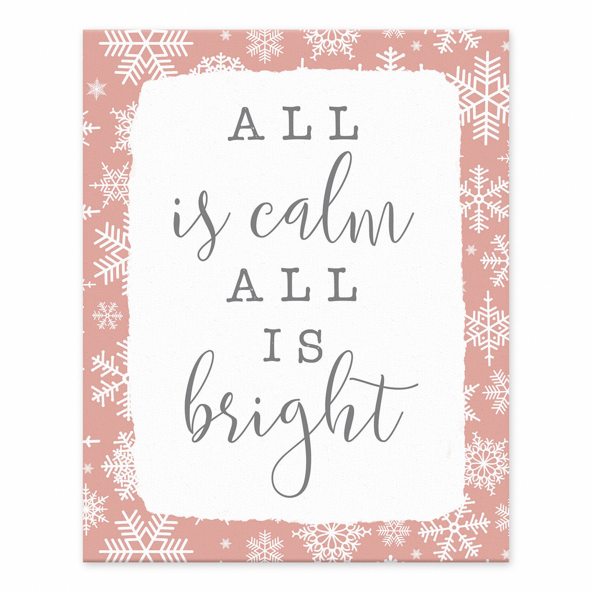 All Is Calm 8x10 Tabletop Canvas