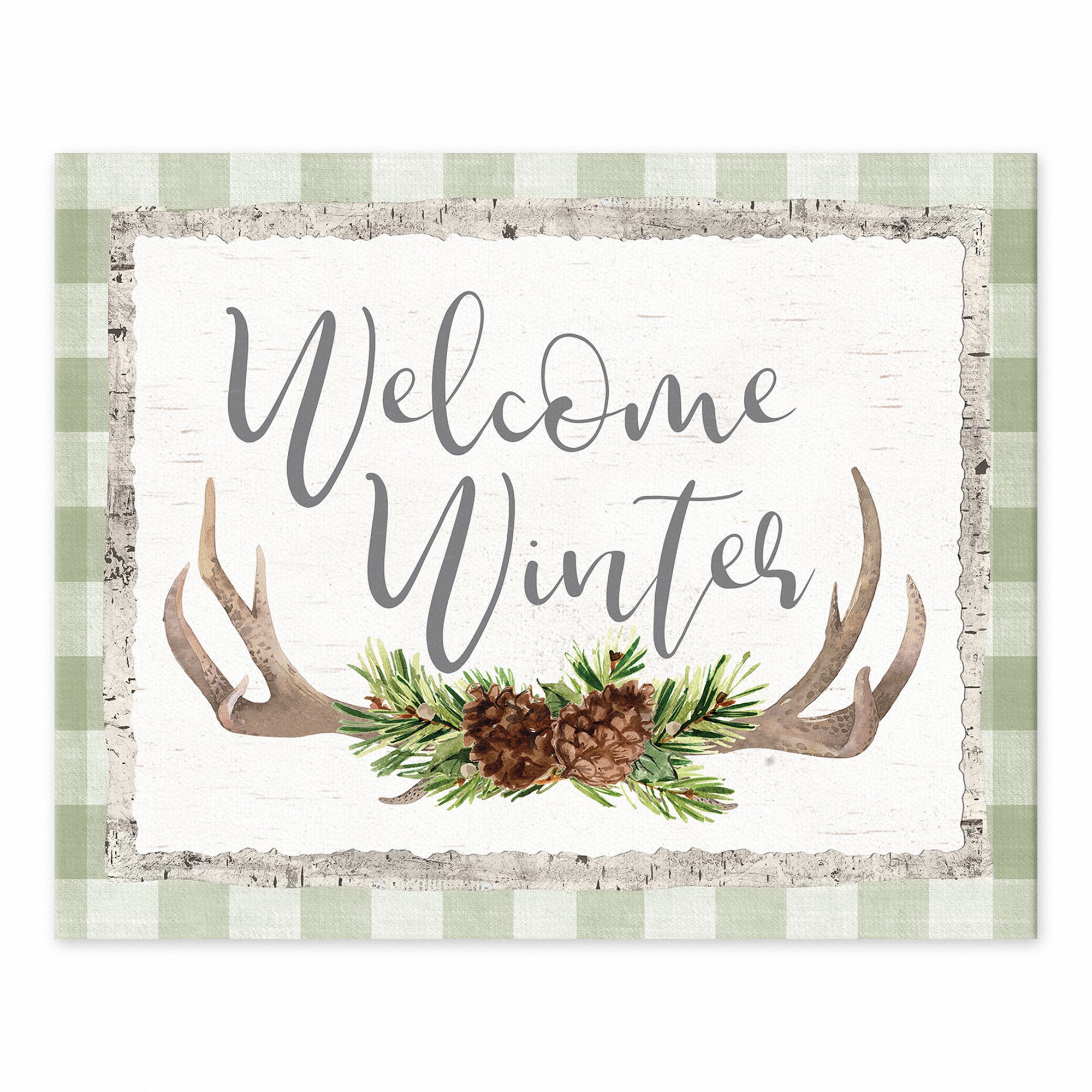 Welcome Winter 8x10 Tabletop Canvas