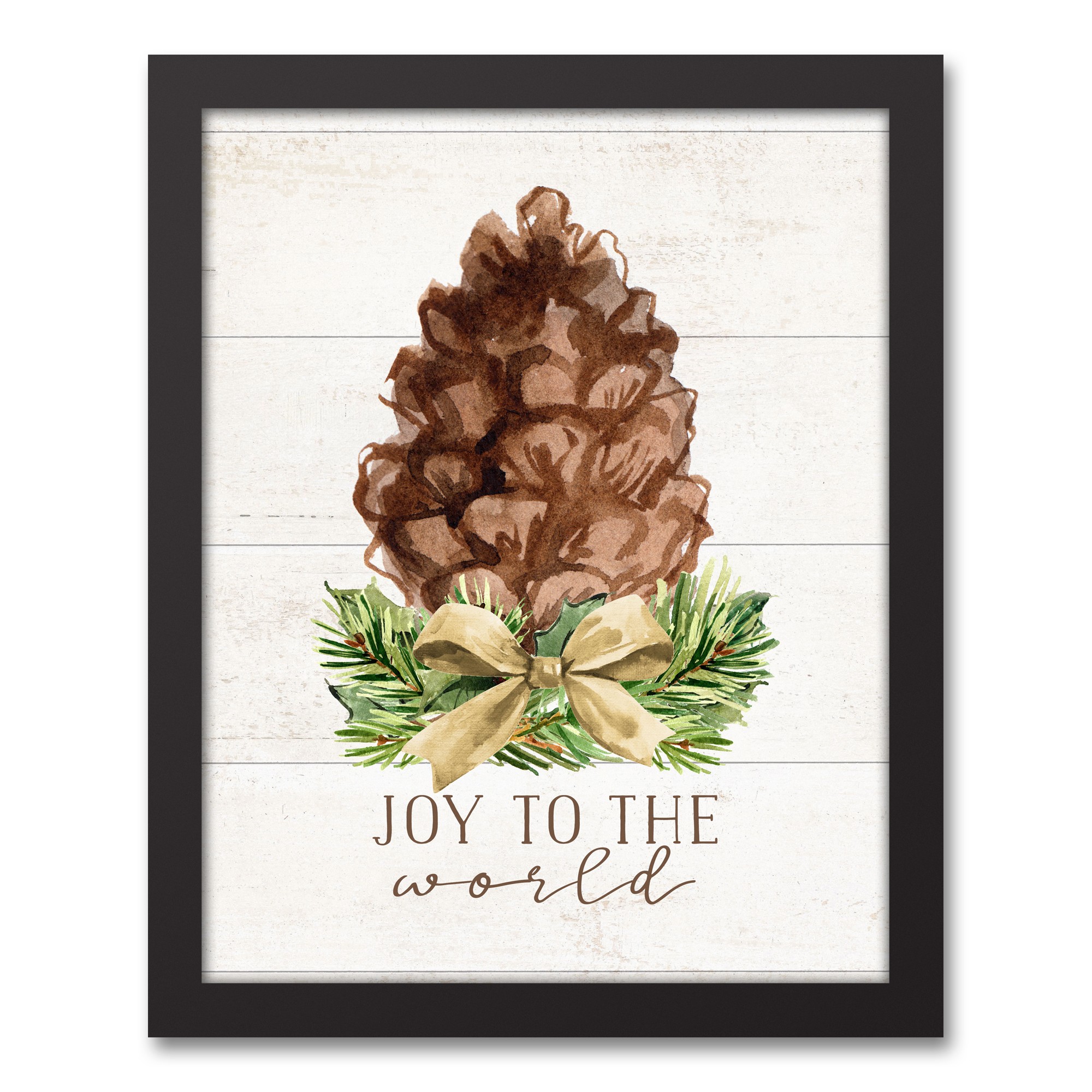 Joy To The World 11x14 Black Framed Canvas