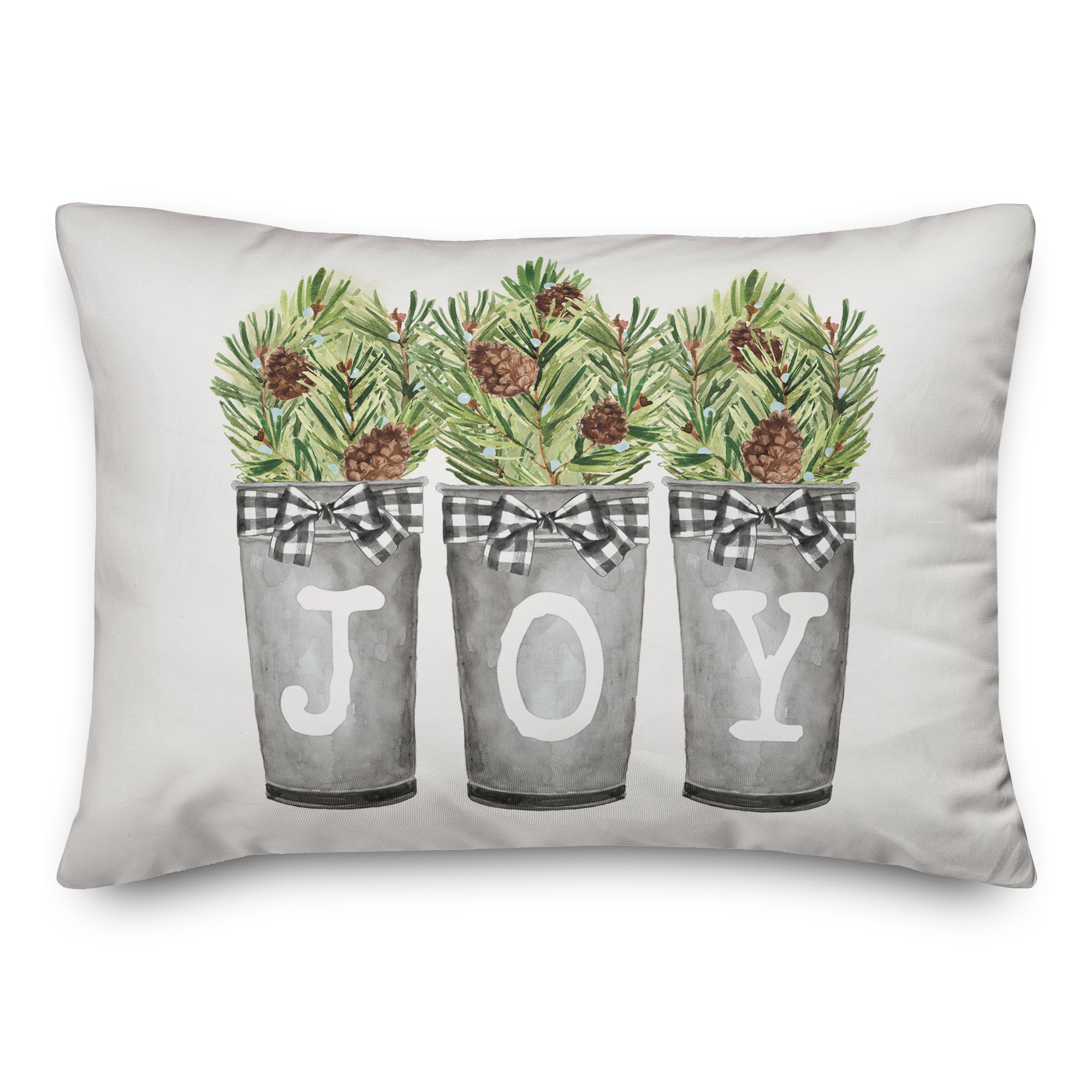 Joy Pinecones 14x20 Spun Poly Pillow