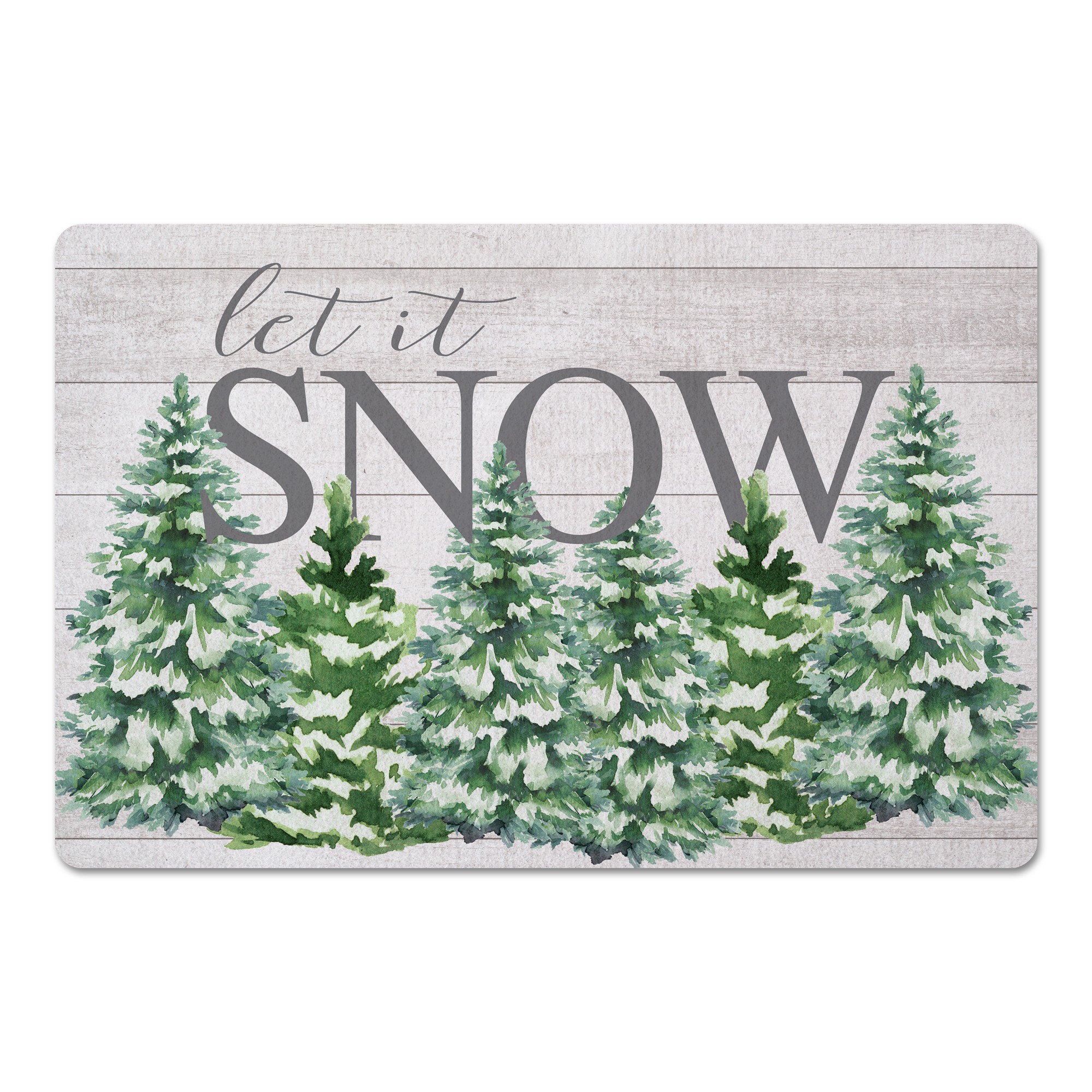 Let It Snow 27x18 Floor Mat