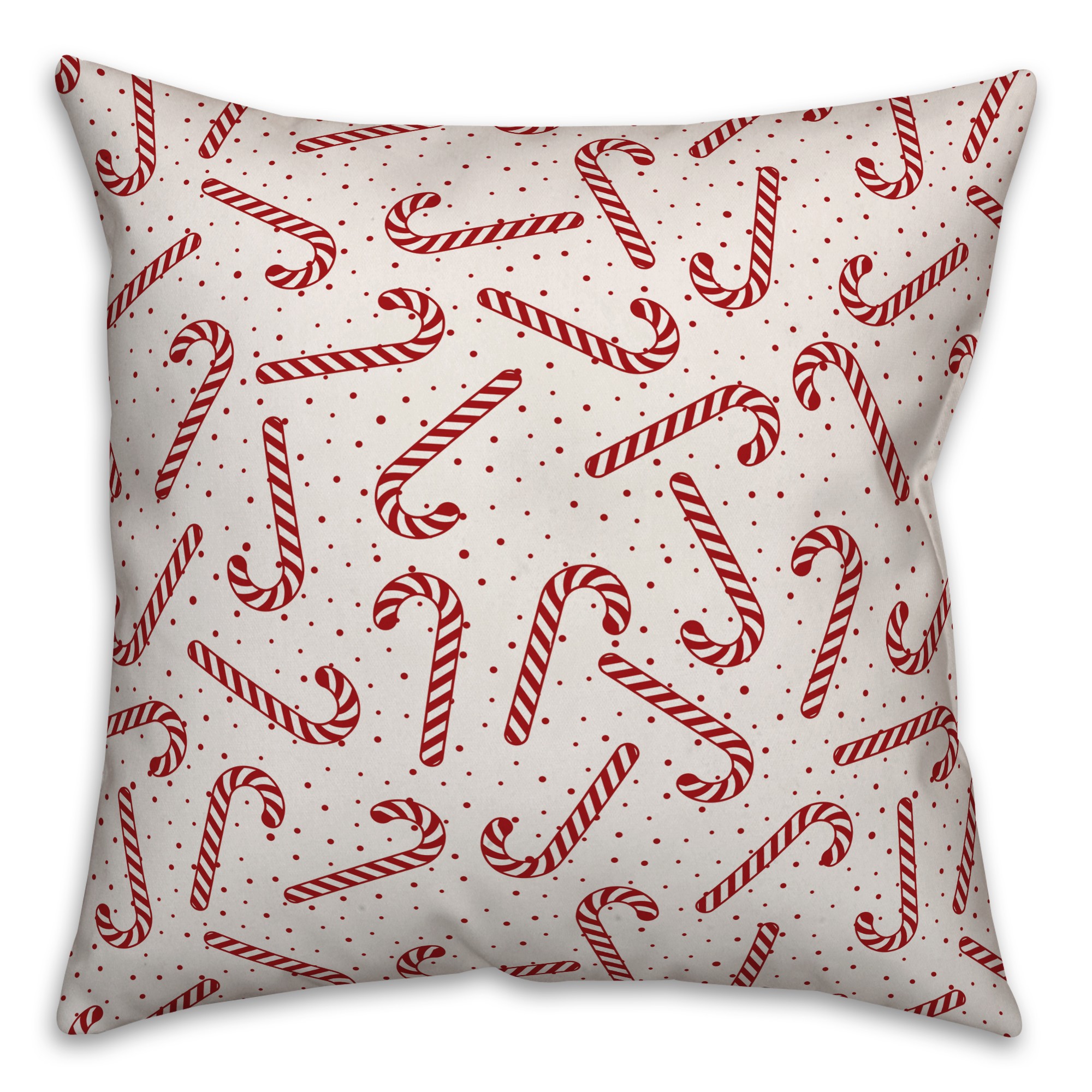 Candy Cane Pattern Pillow