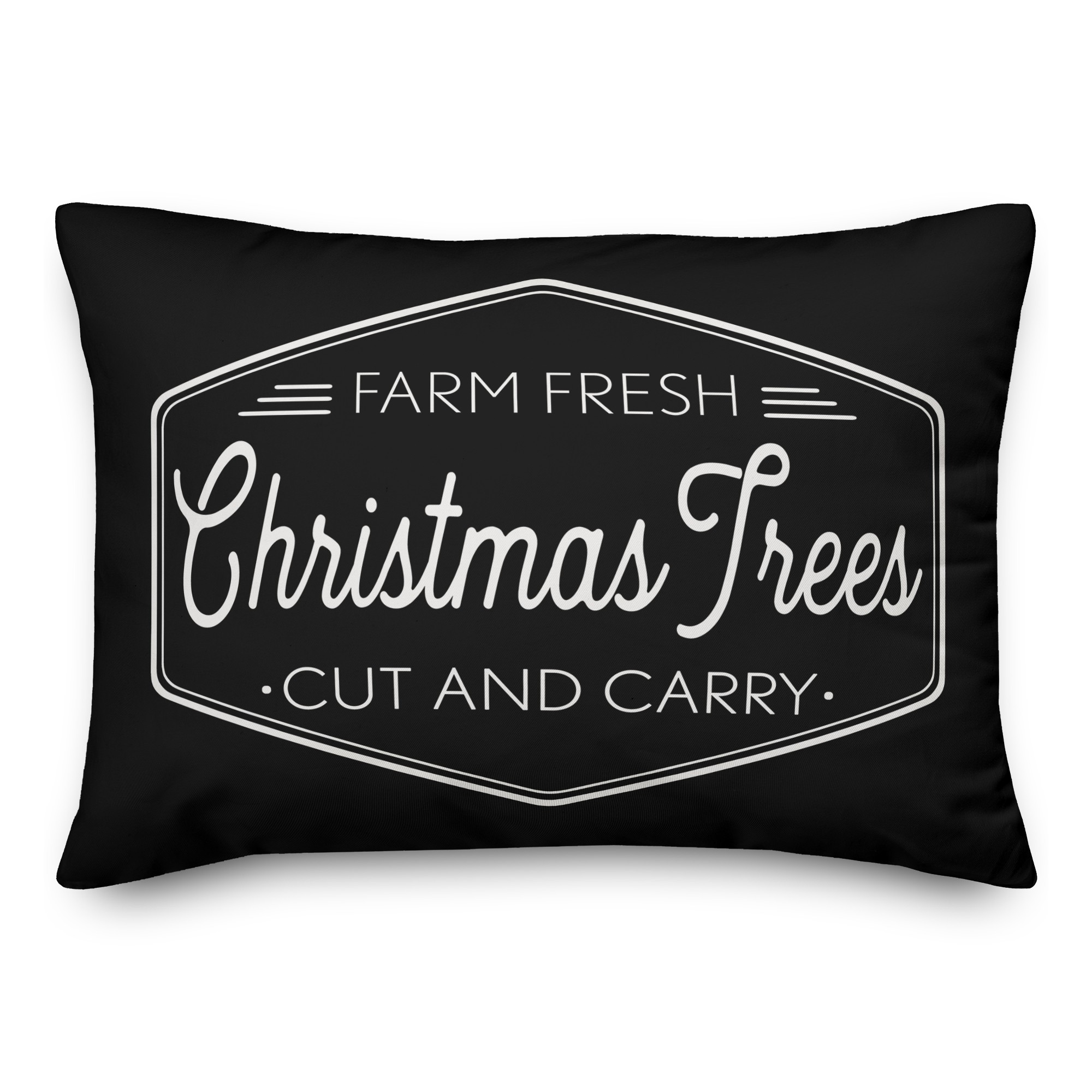 Farm Fresh Christmas Trees Pillow