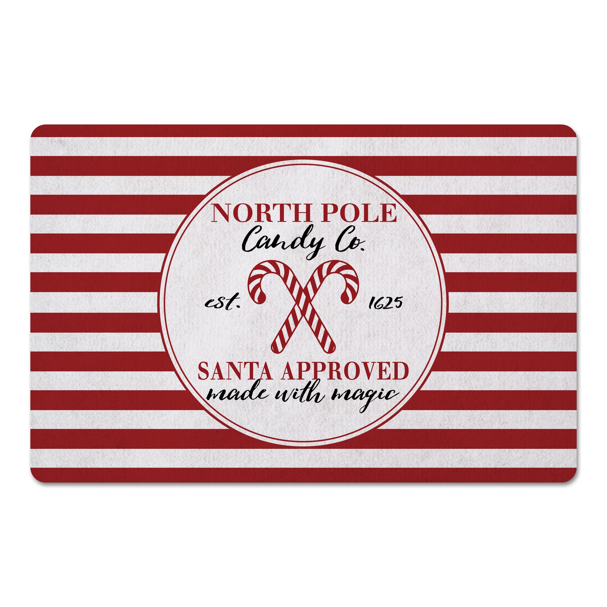 North Pole Candy Co 27x18 Floor Mat