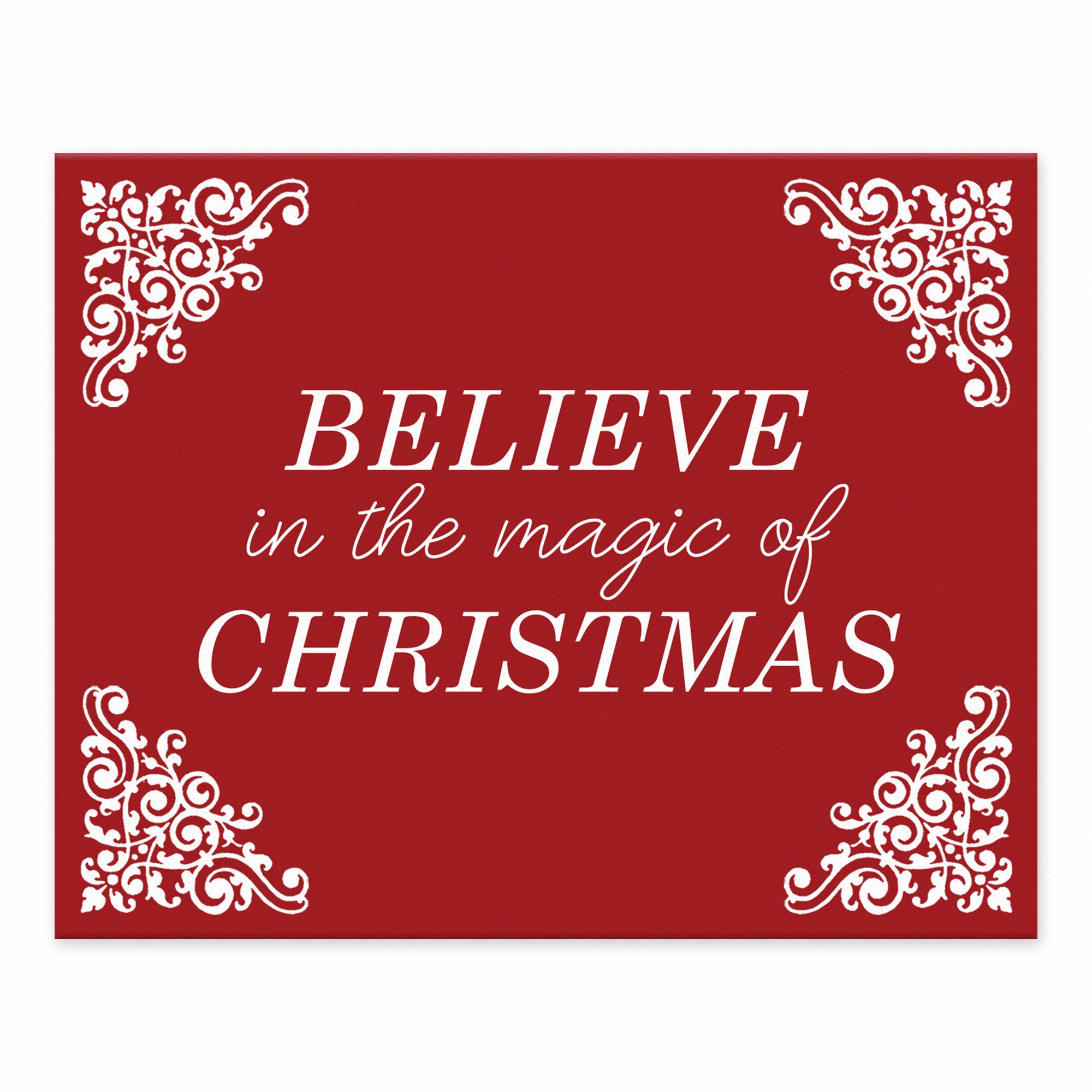Believe in the Magic of Christmas 8x10 Tabletop Canvas