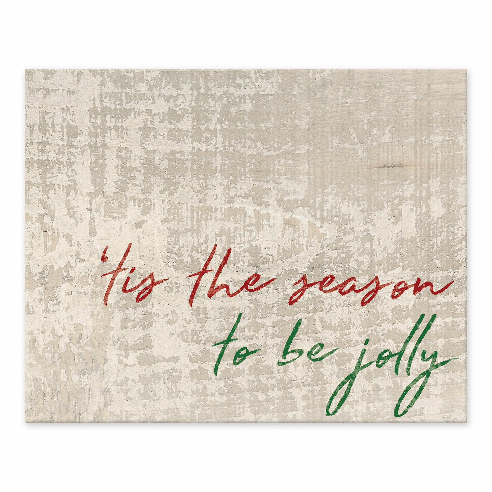 Tis the season to be jolly 8x10 Tabletop Canvas