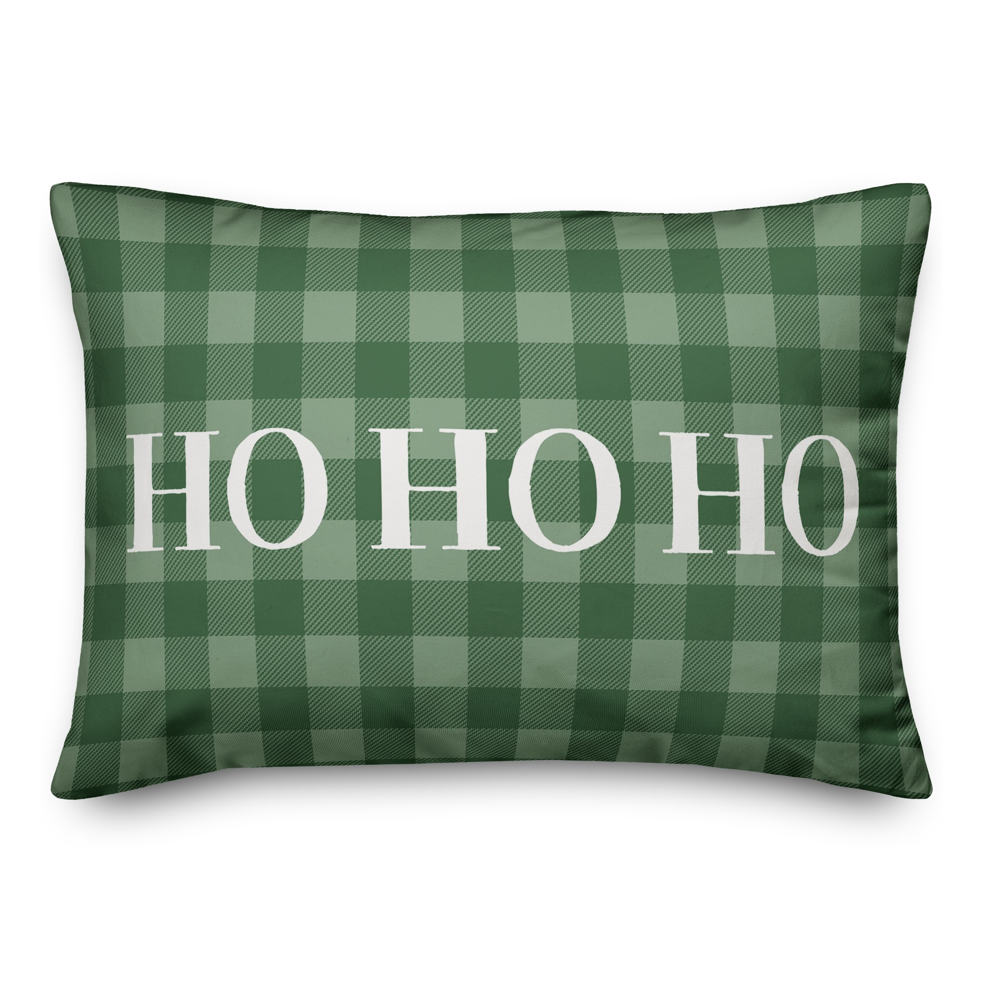 Ho Ho Ho Plaid Pillow
