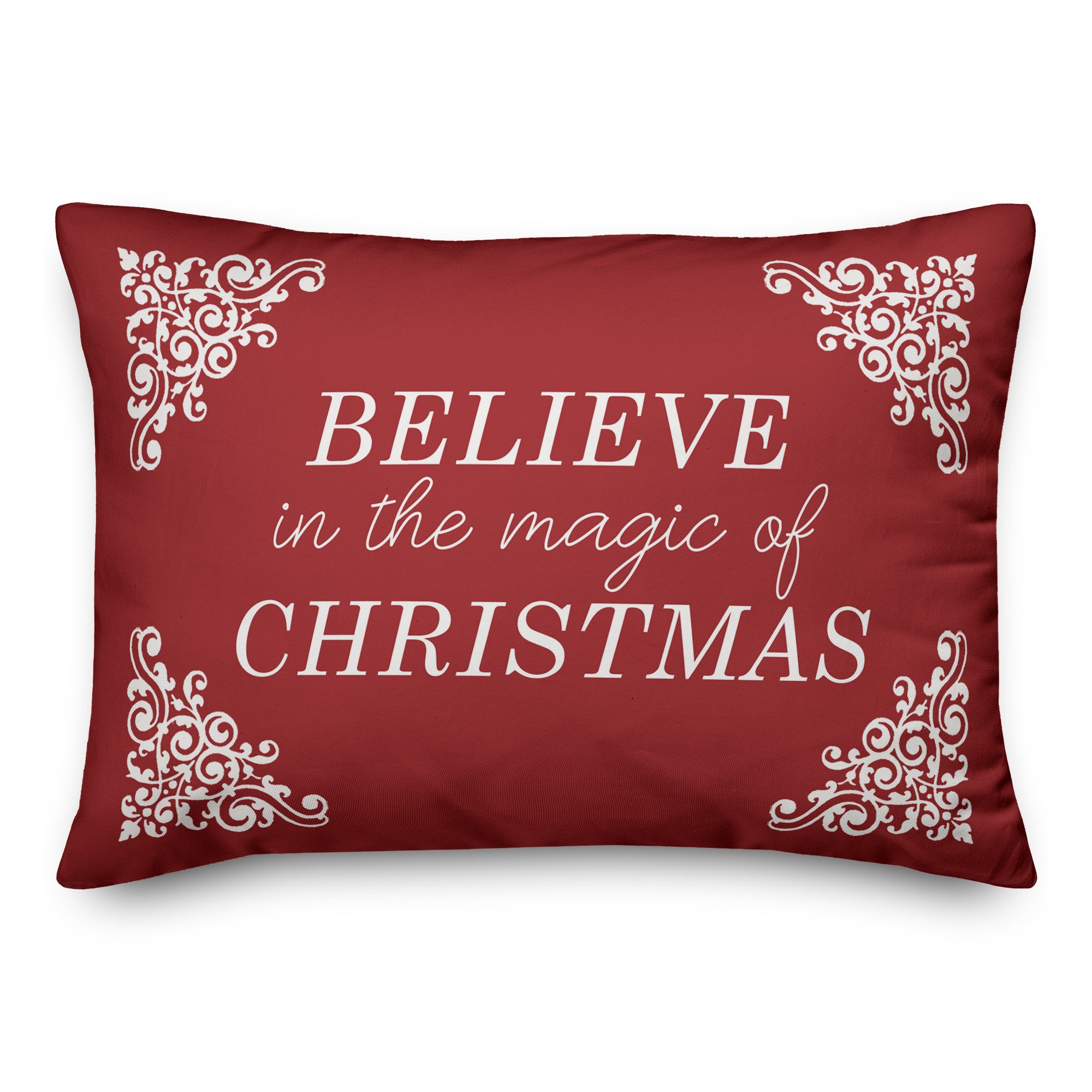 Believe in the magic of Christmas Pillow