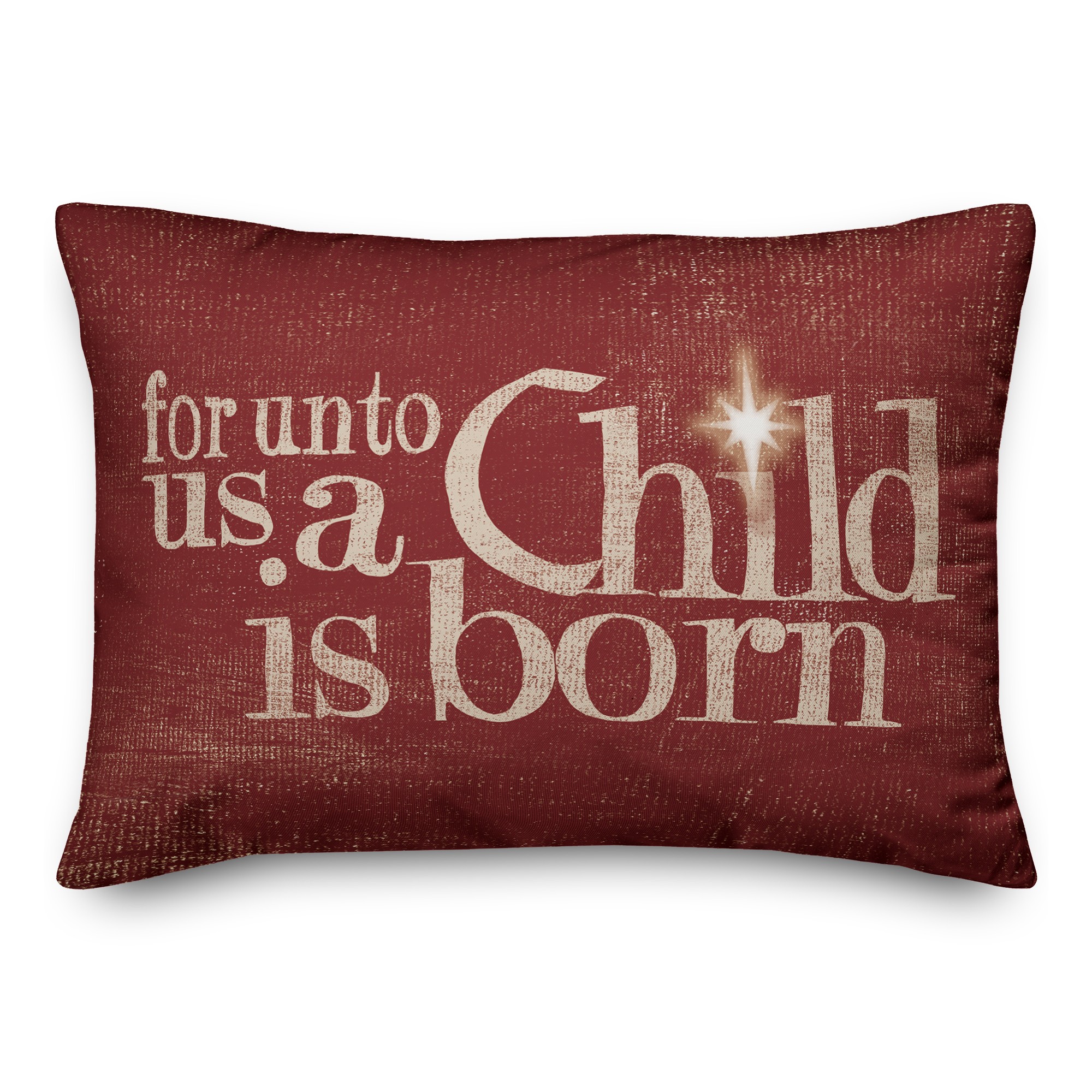 For unto us a Child is Born Pillow