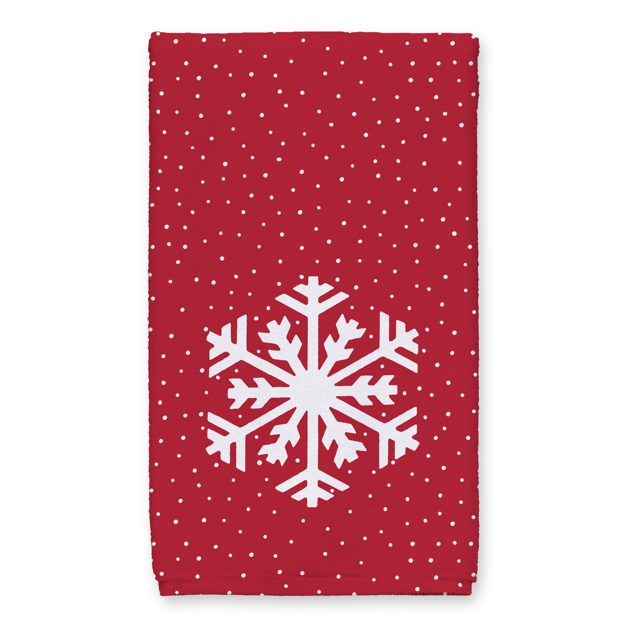 Simple Snowflake 16x25 Towel