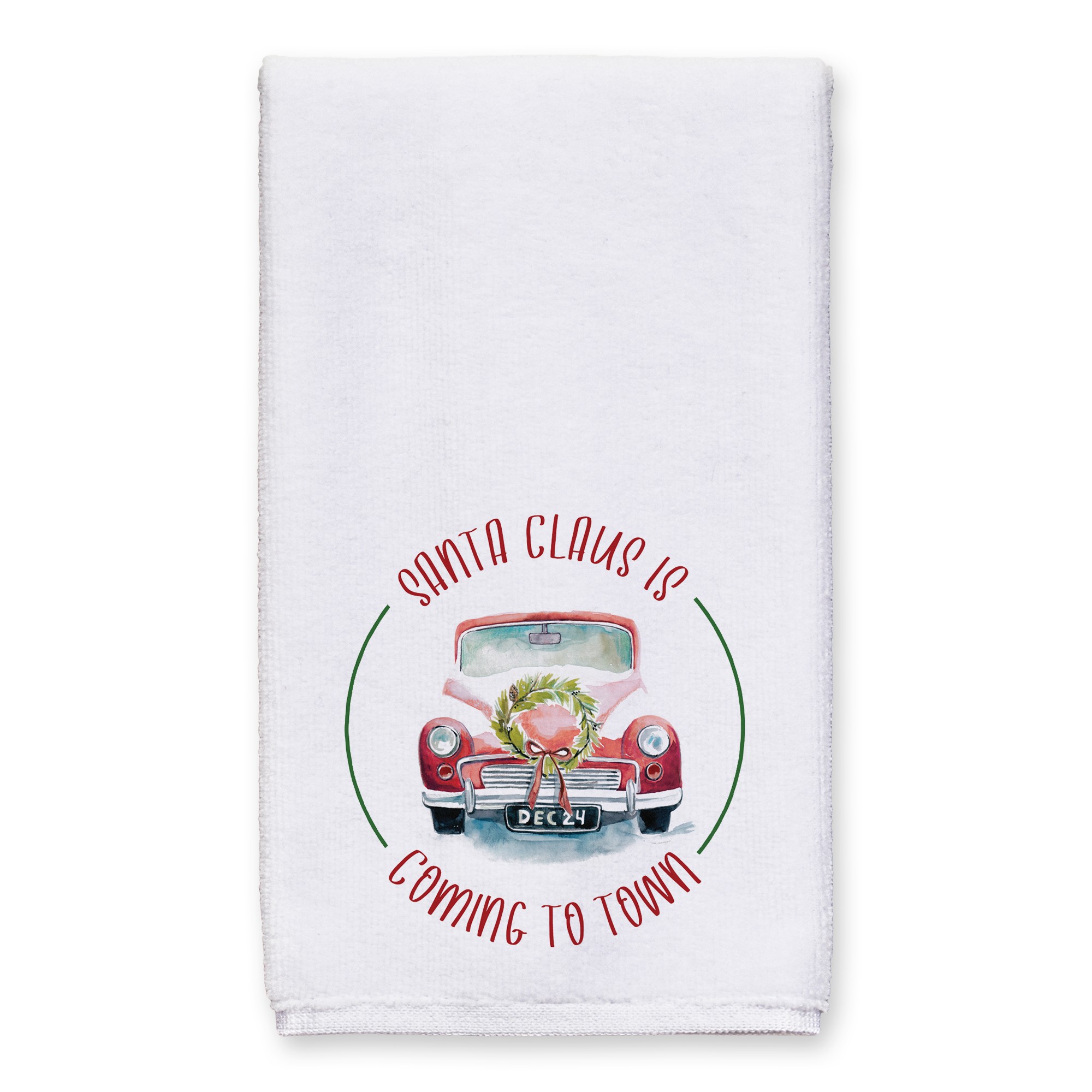 Santa Claus is  coming to town 16x25 Towel