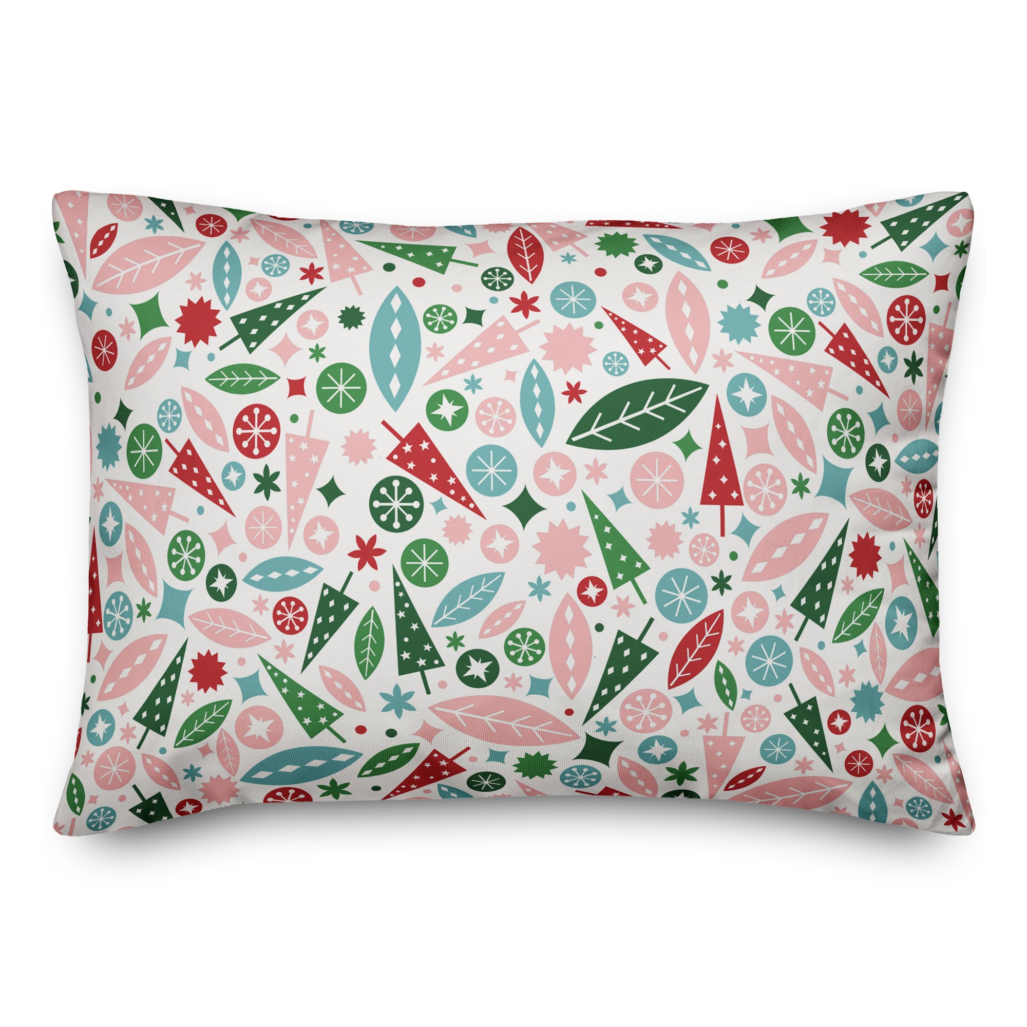 Colorful Christmas Pattern Pillow