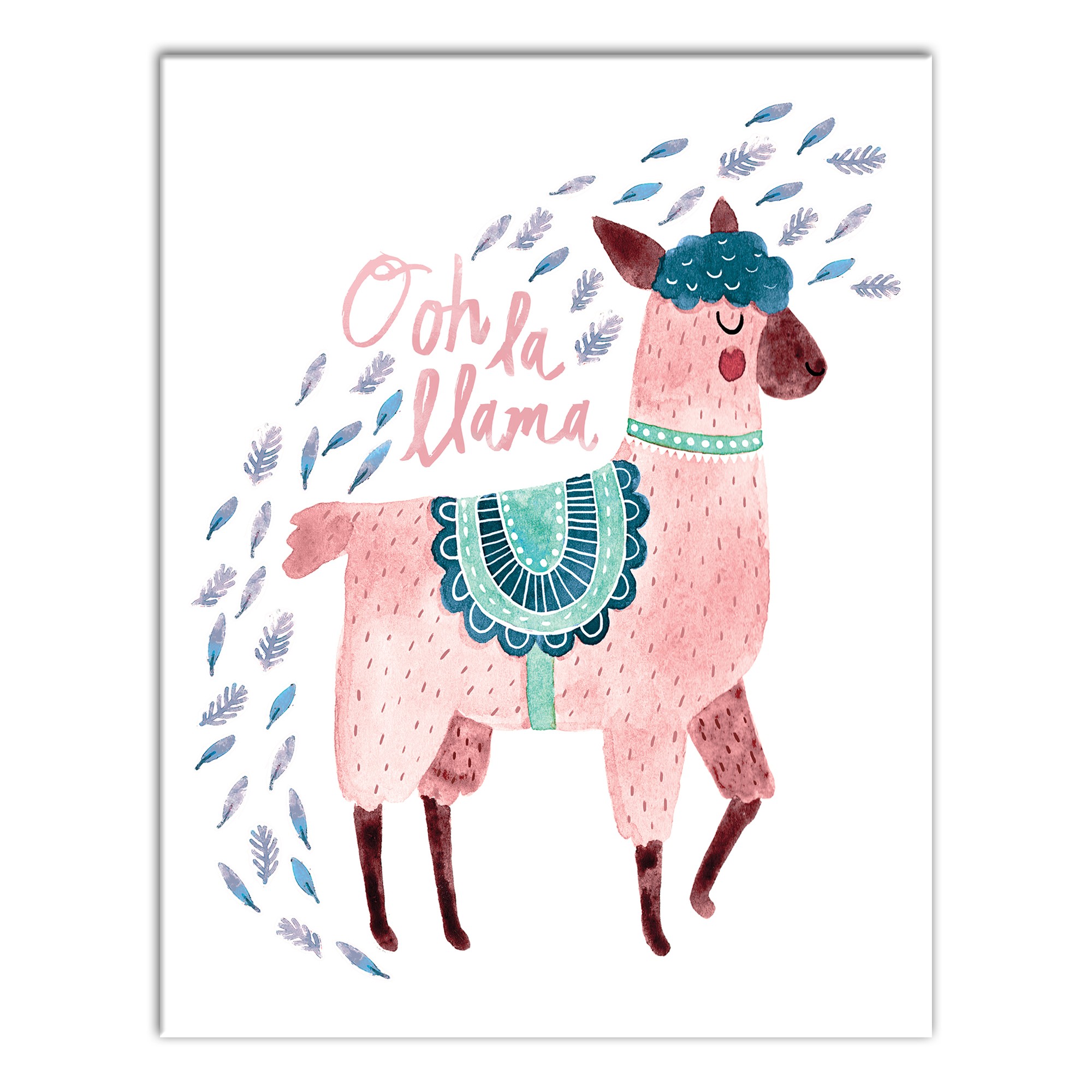 Ooh La Llama 11x14 Canvas Wall Art