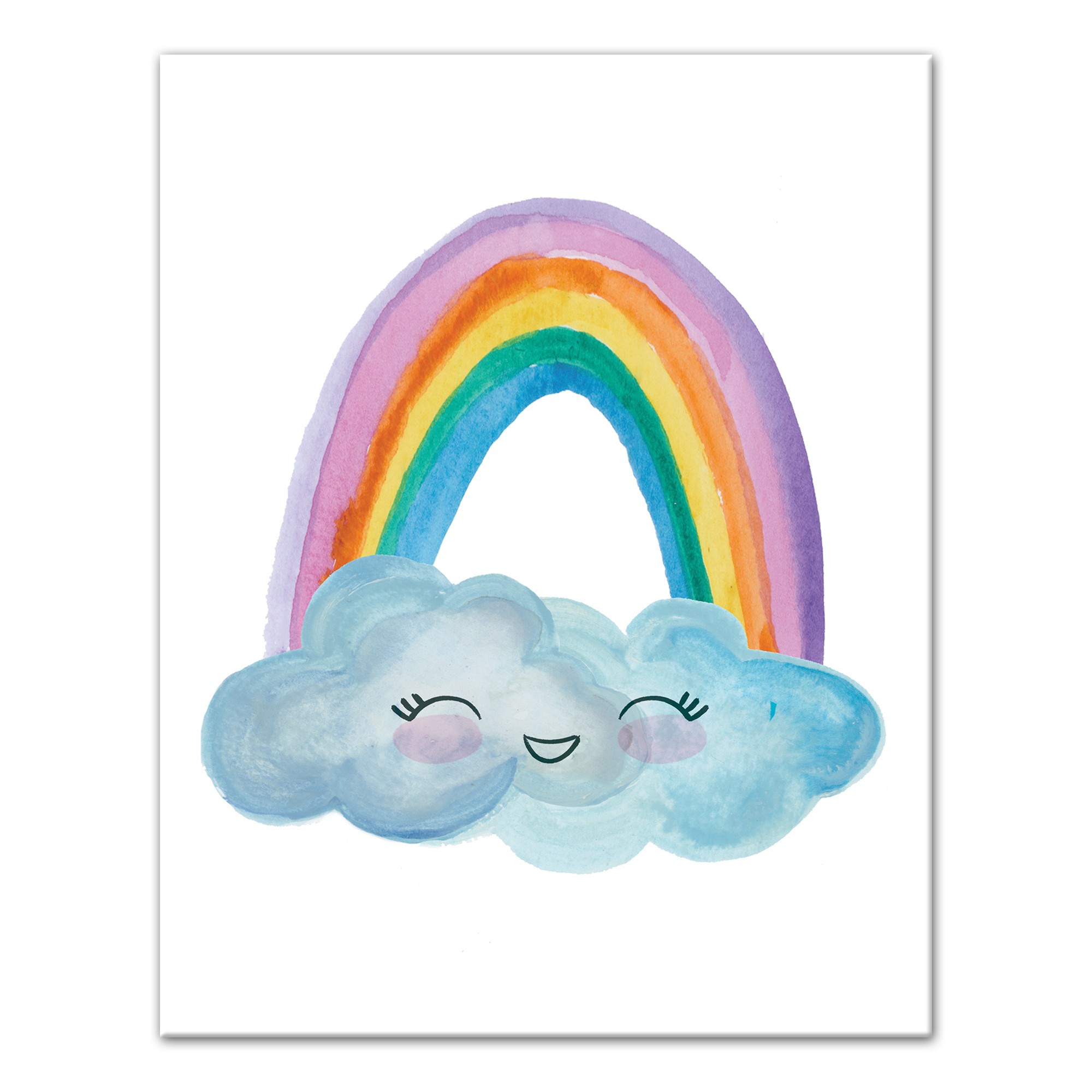 Smiling Rainbow 11x14 Canvas Wall Art