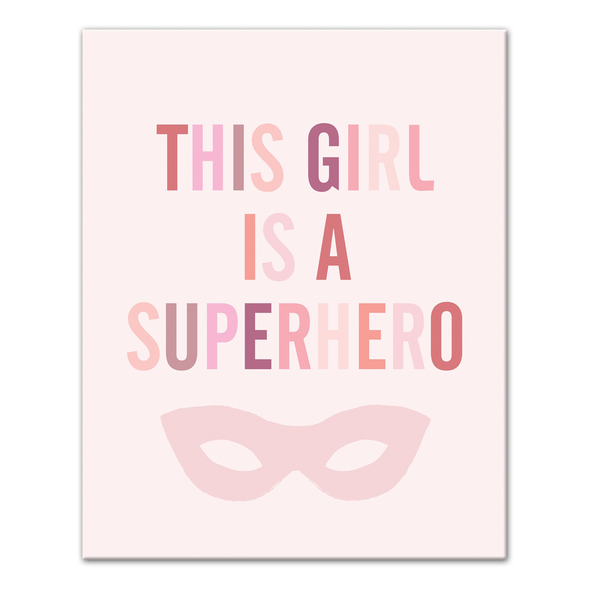 This Girl is a Superhero 16x20 Canvas Wall Art