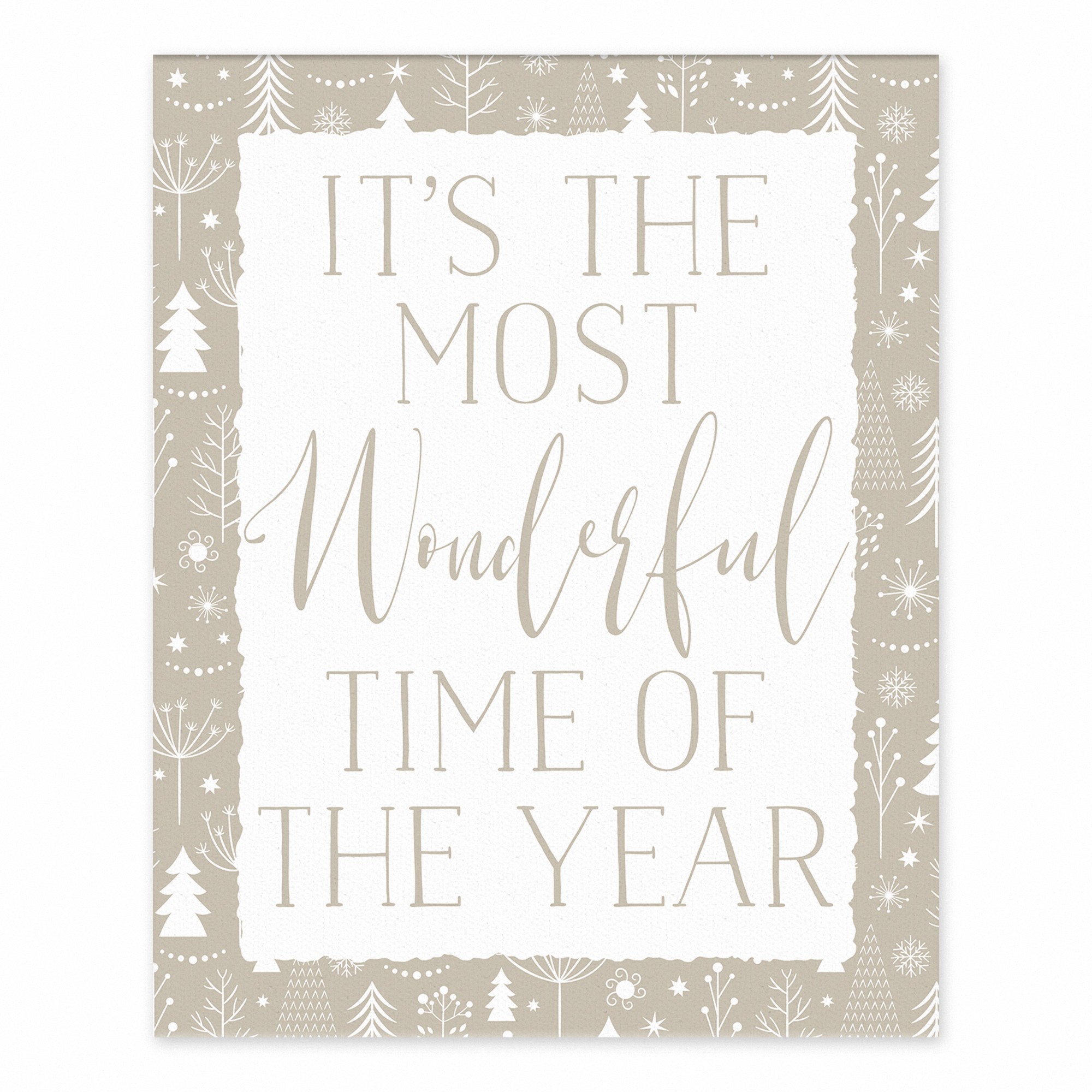It's The Most Wonderful Time Of The Year 8x10 Tabletop Canvas