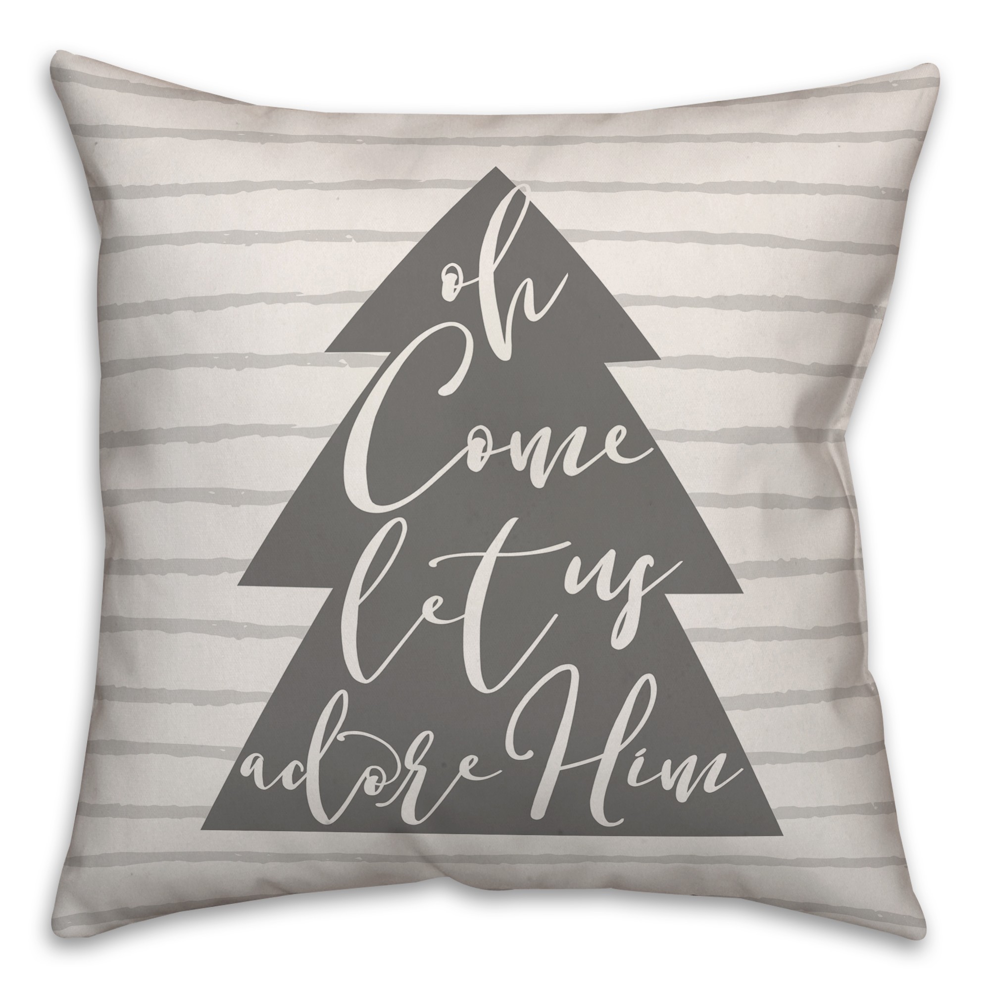 Oh Come Let Us Adore Him Pillow