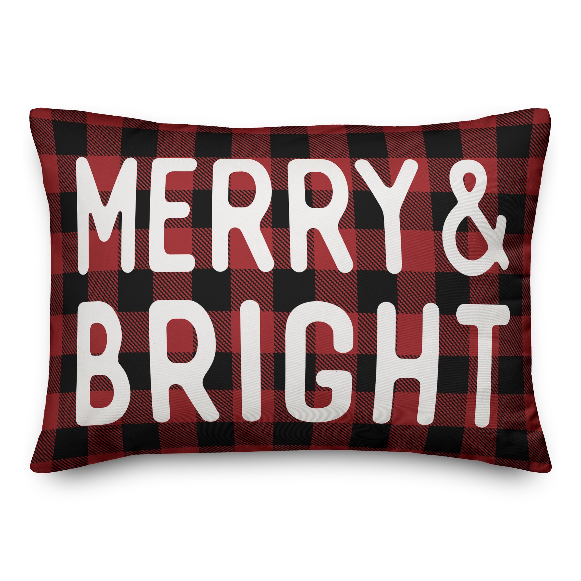 Plaid Merry & Bright Pillow