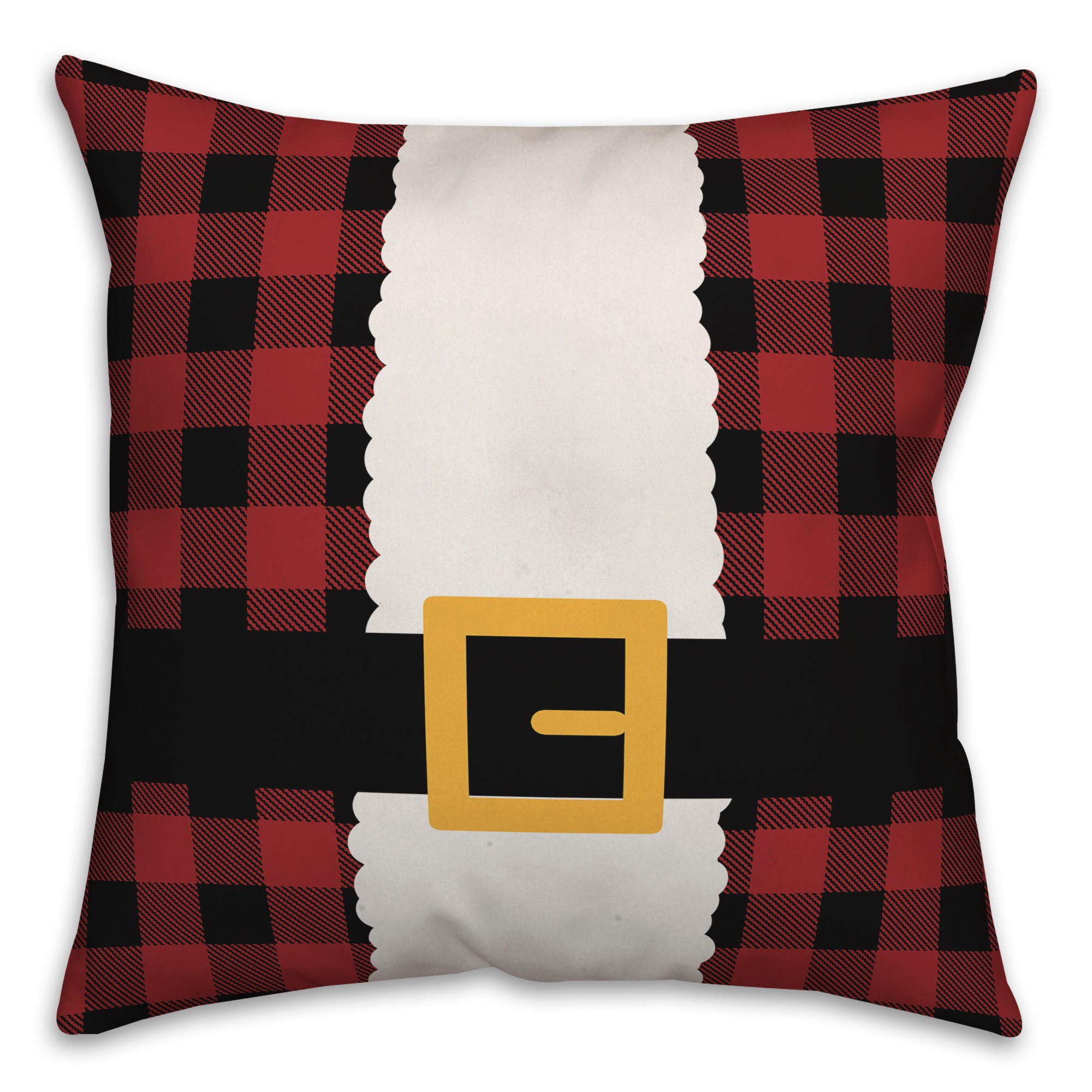 Plaid Santa Suit Pillow