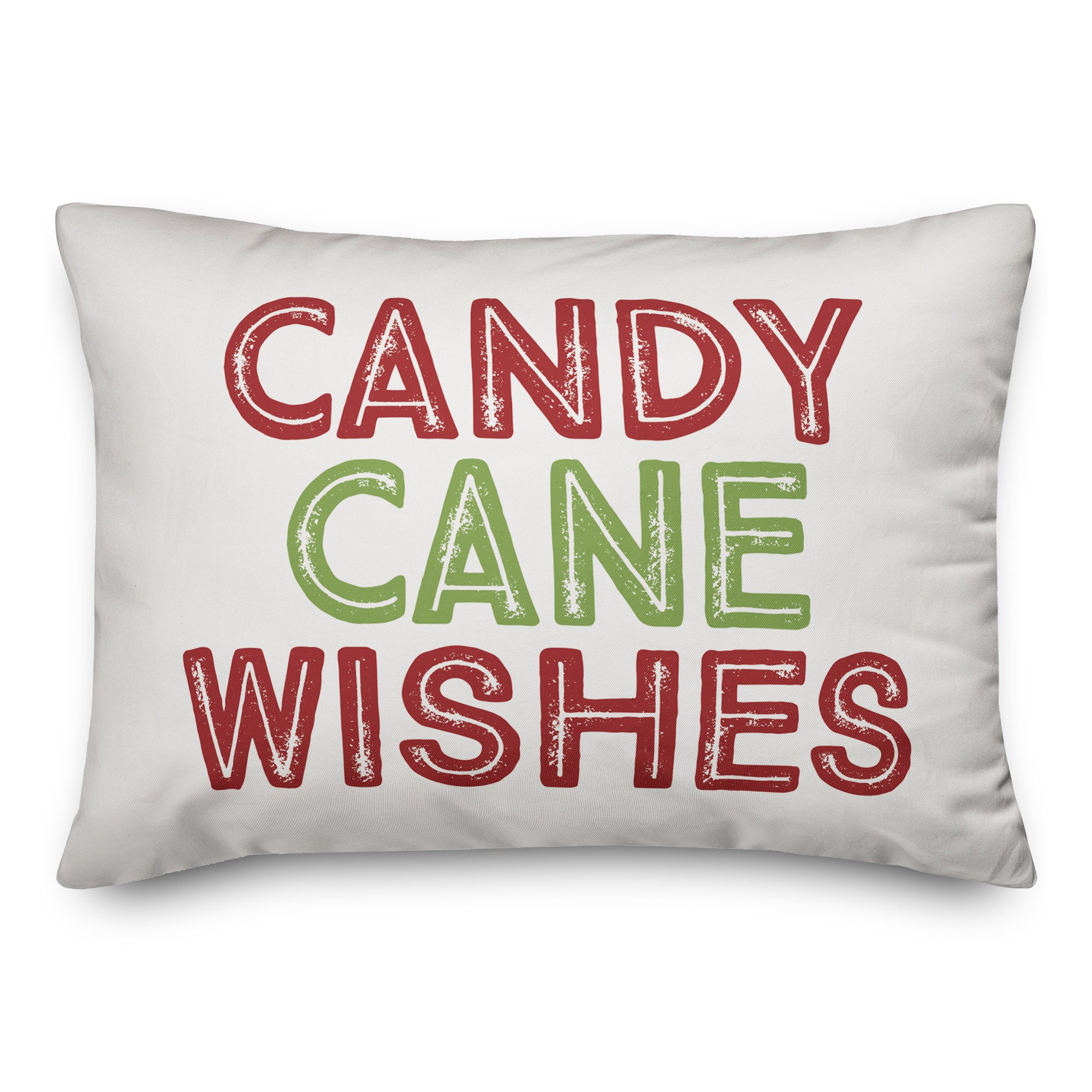 Candy Cane Wishes Pillow
