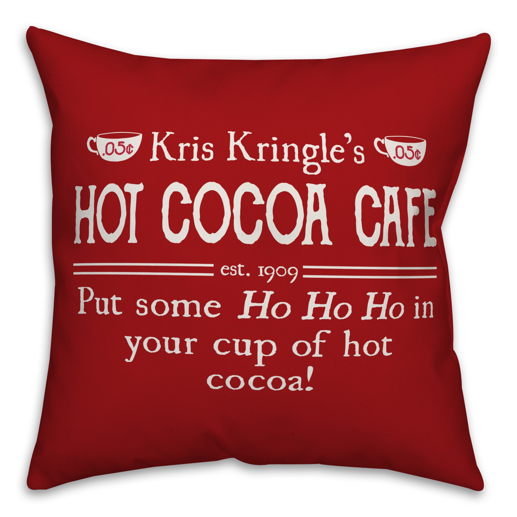 Kris Kringles Hot Cocoa Café Pillow