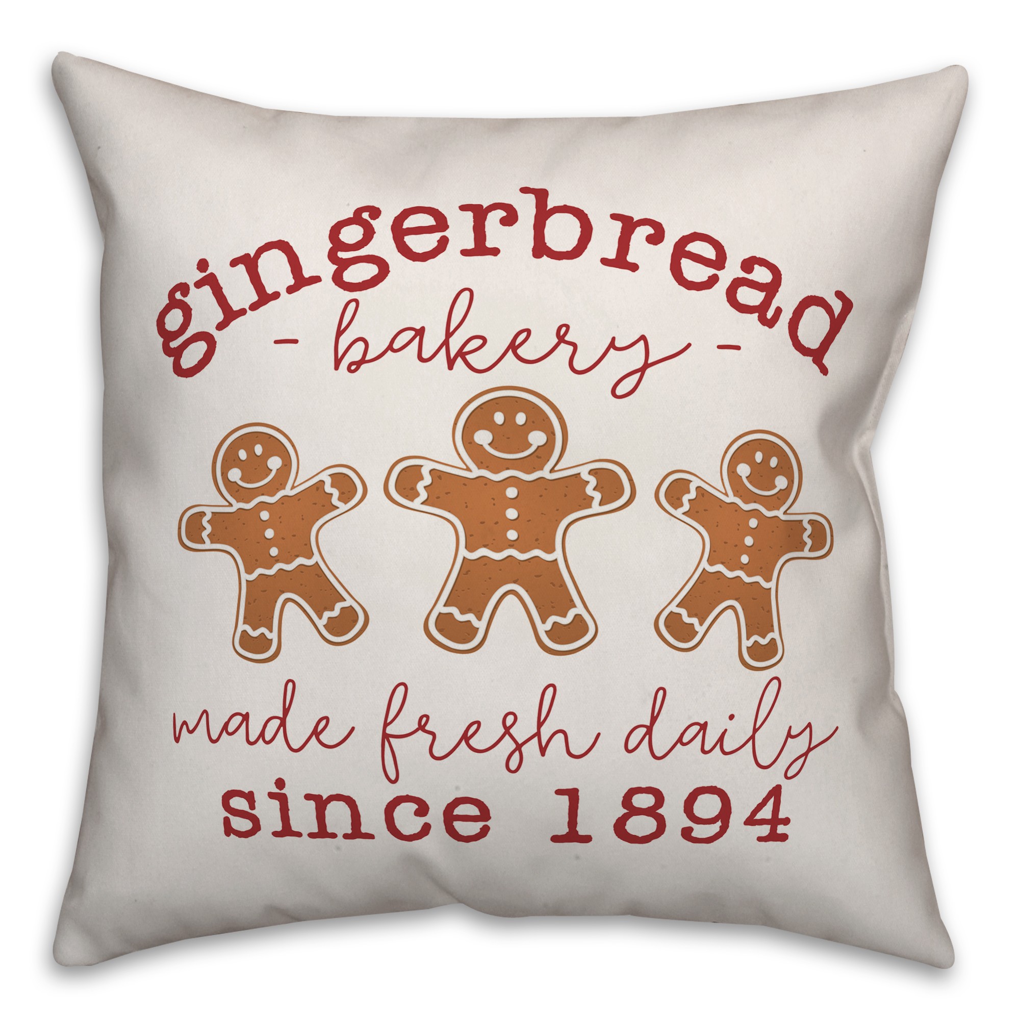 Gingerbread Bakery Pillow