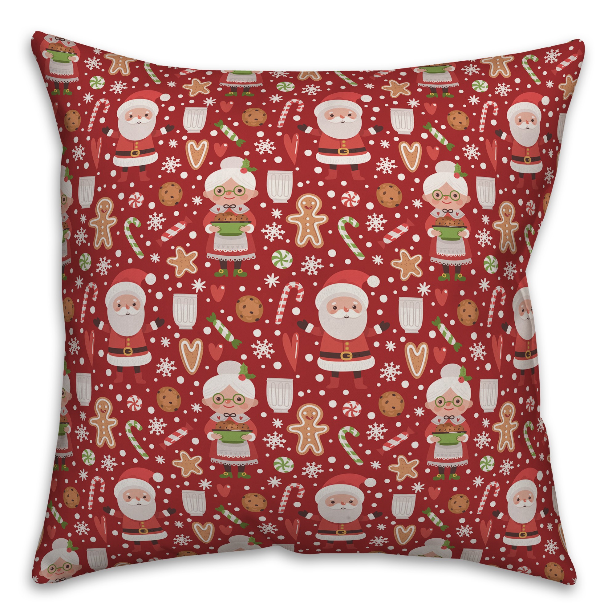 Mr and Mrs Claus Pillow