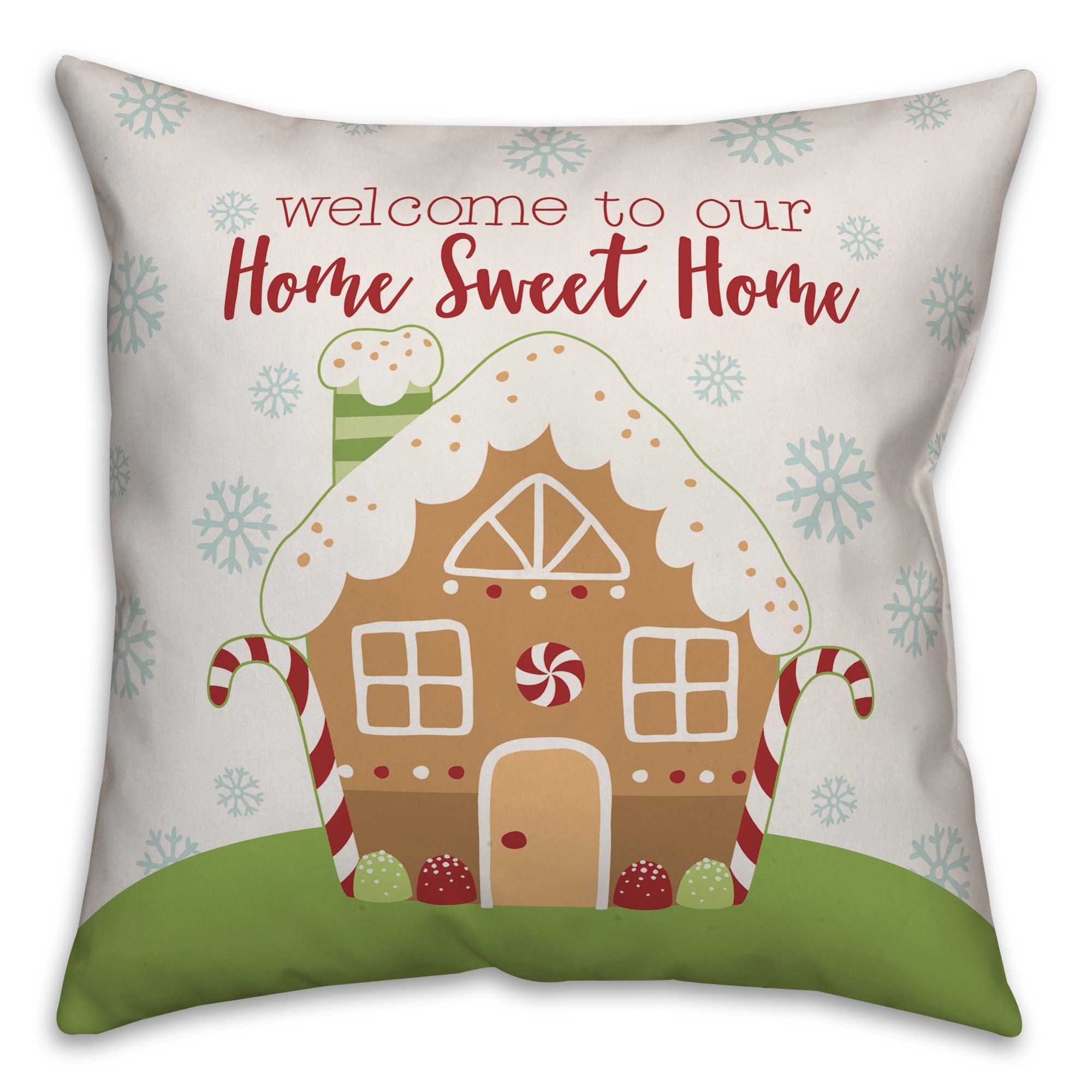 Home Sweet Gingerbread Home Pillow