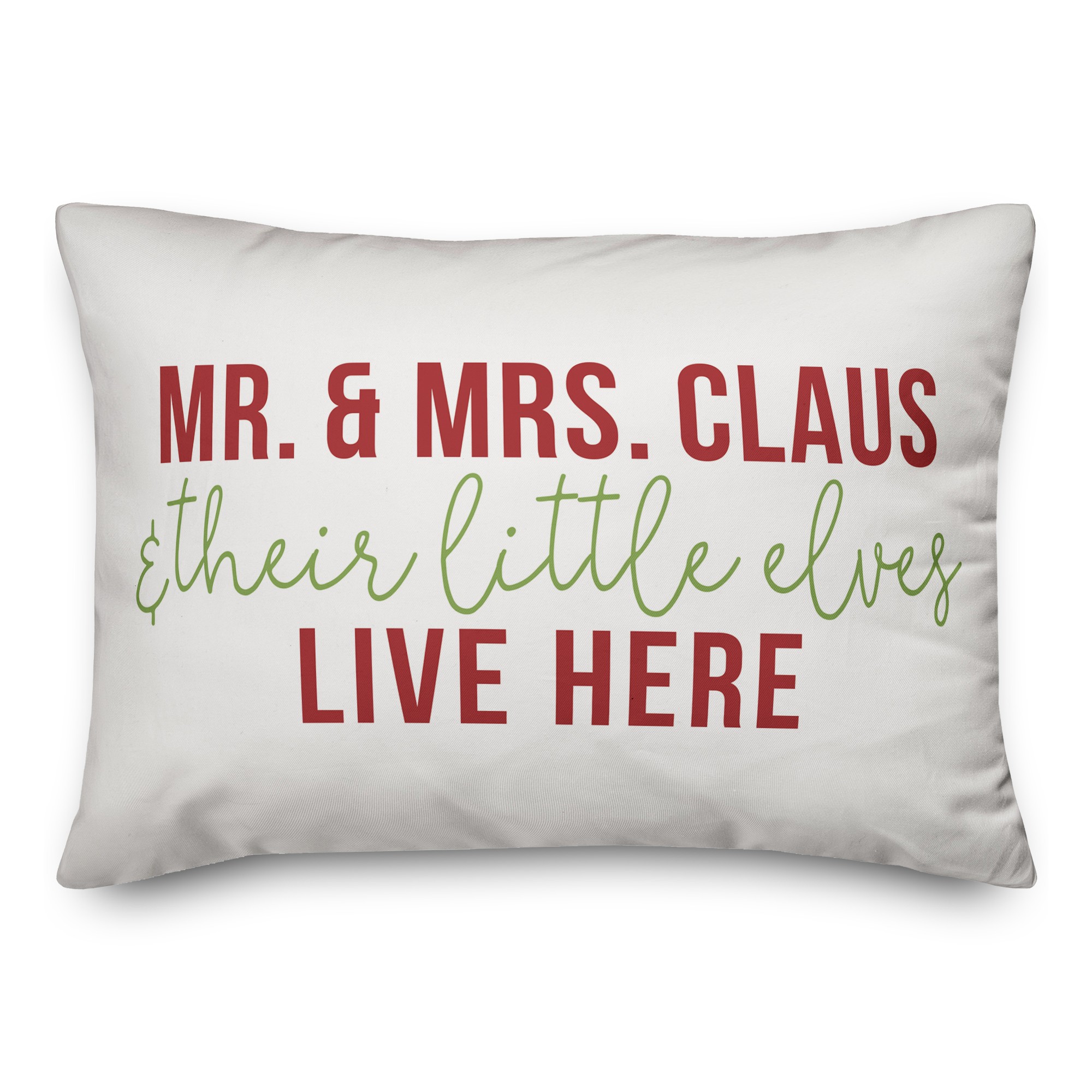 Mr & Mrs Claus Pillow
