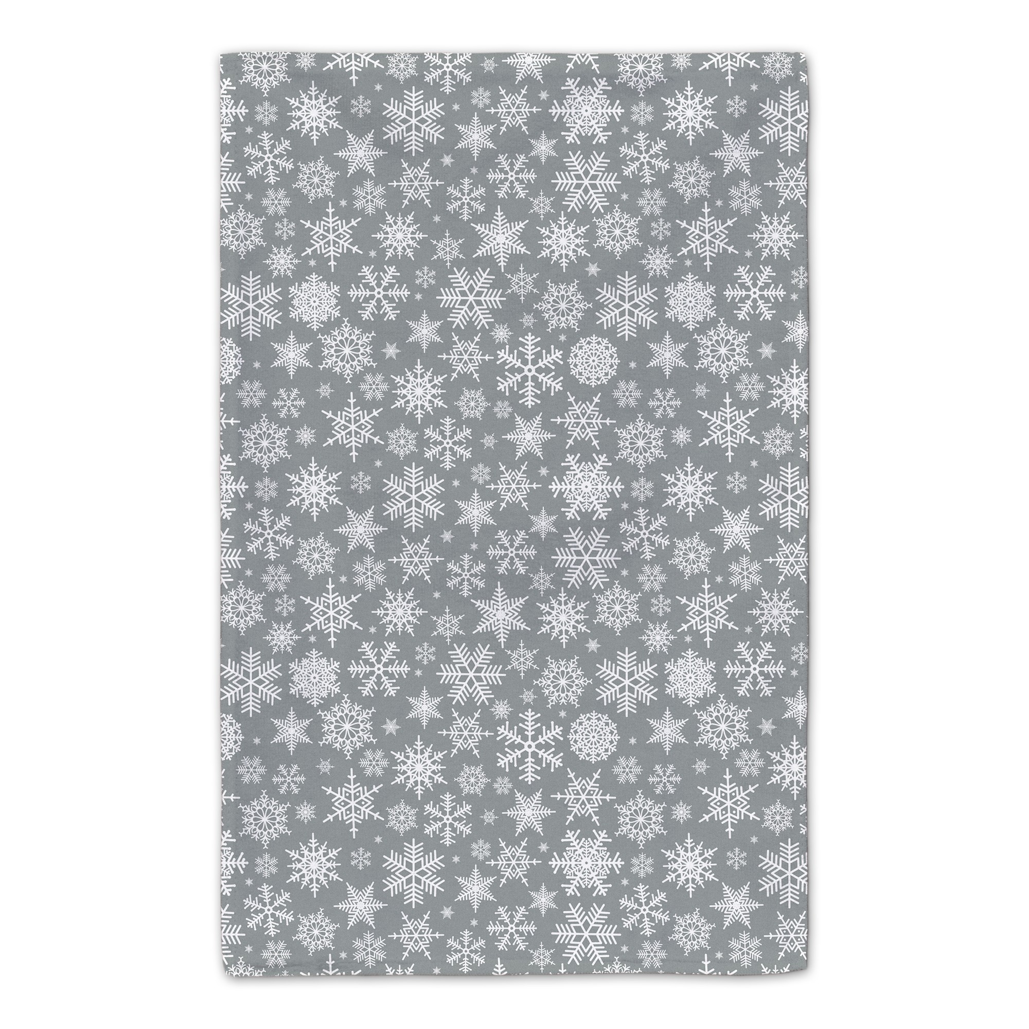 Snowflake Pattern - Gray 16x25 Towel