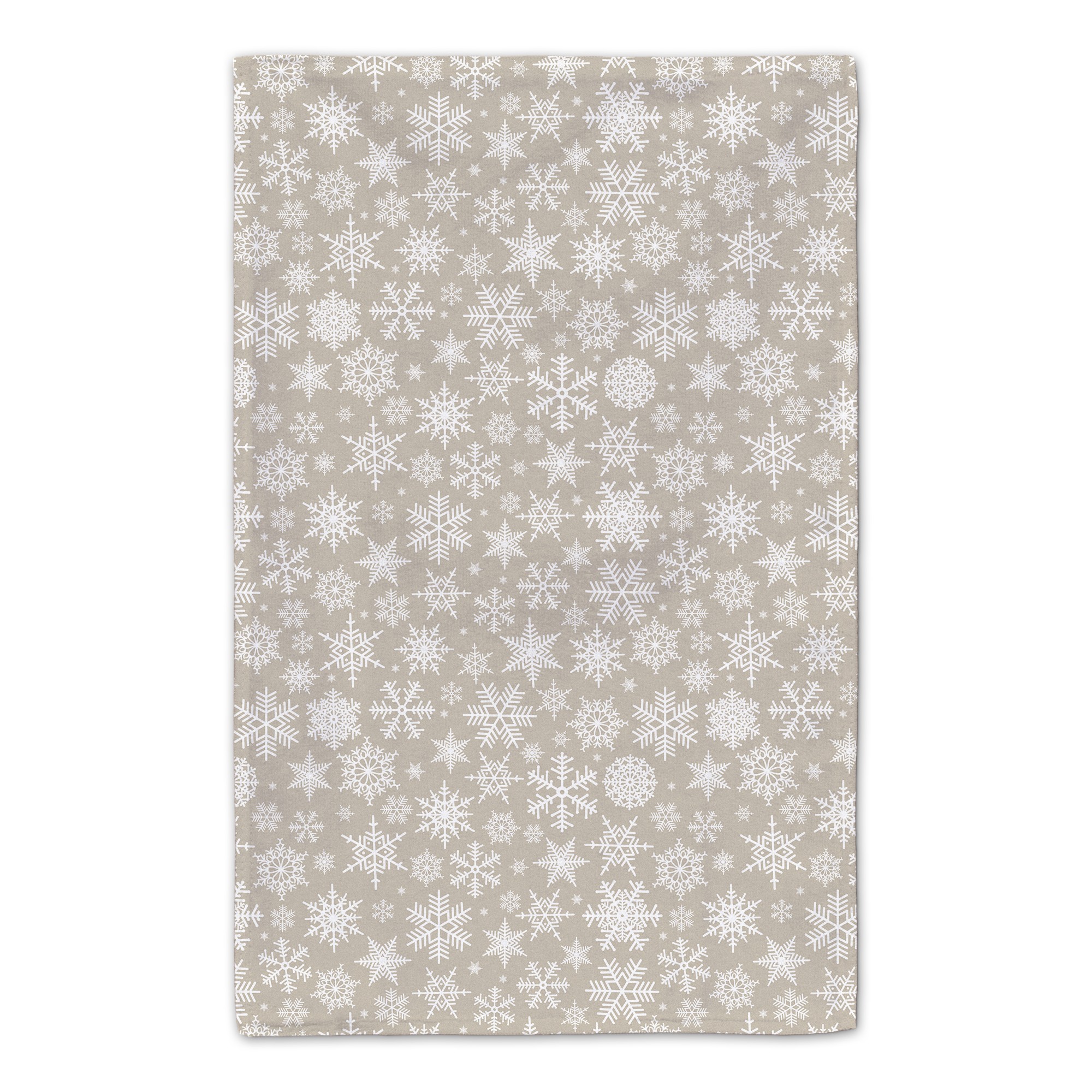 Snowflake Pattern - Tan 16x25 Towel