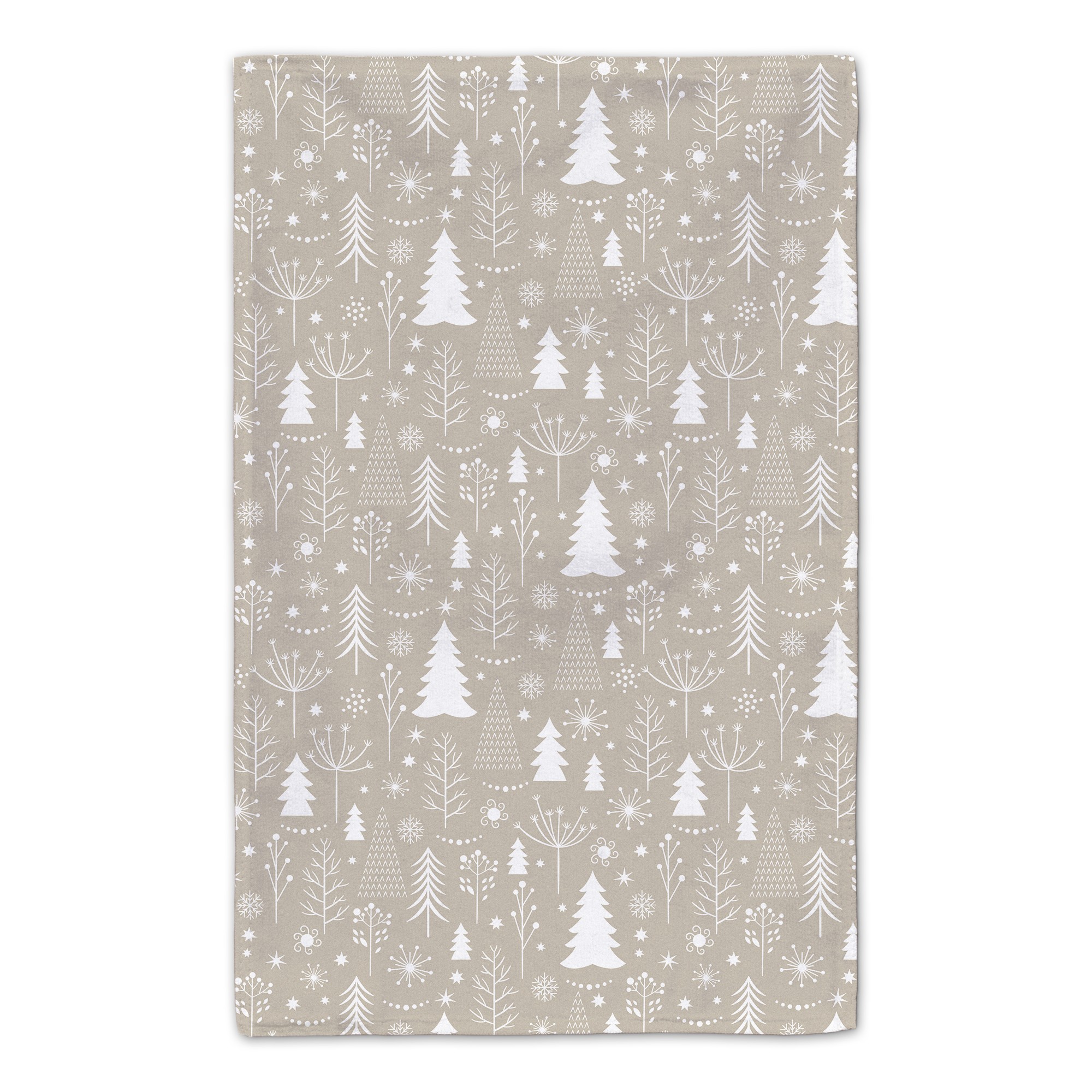 Winter Pattern - Tan 16x25 Towel