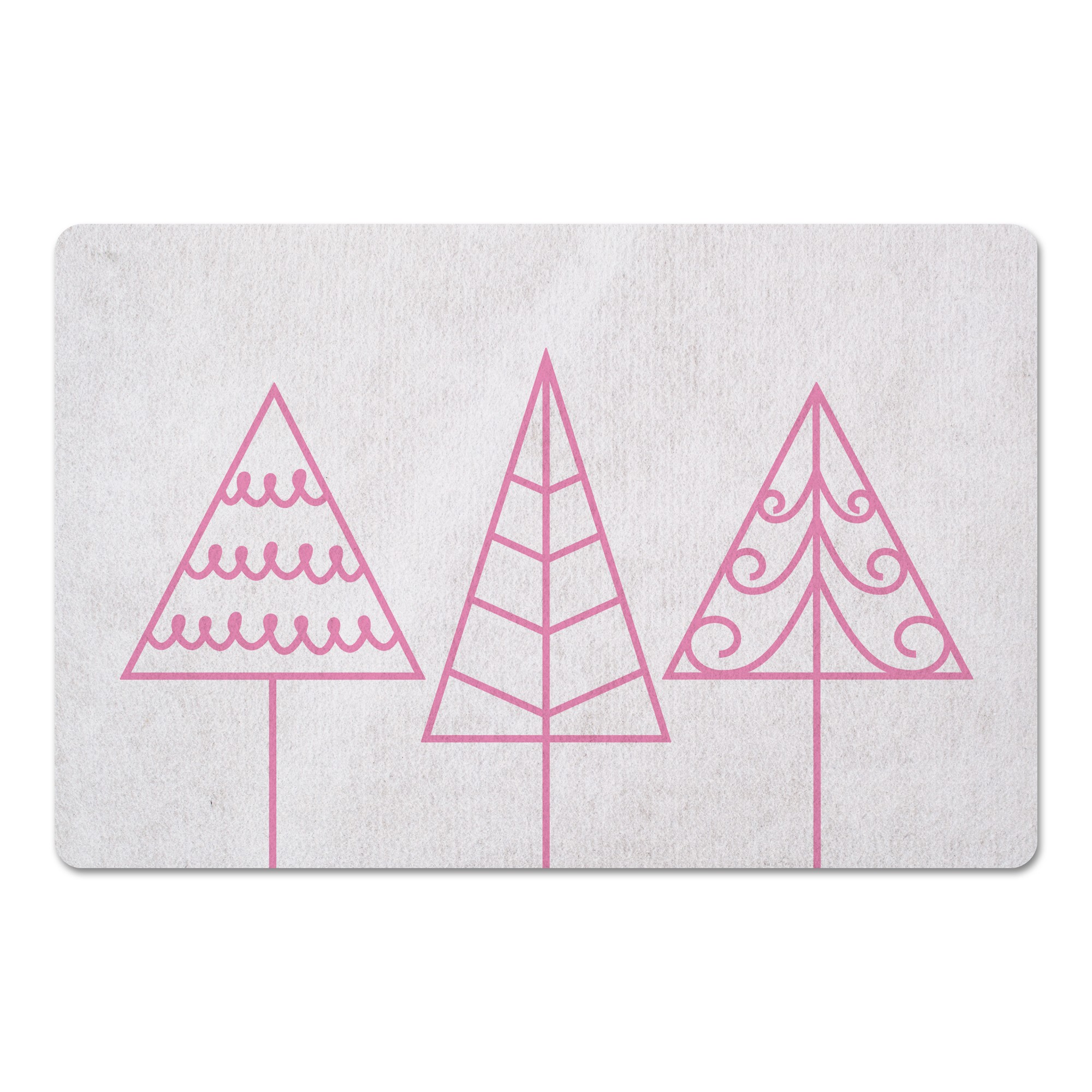 Pink Mod Trees 27x18 Floor Mat