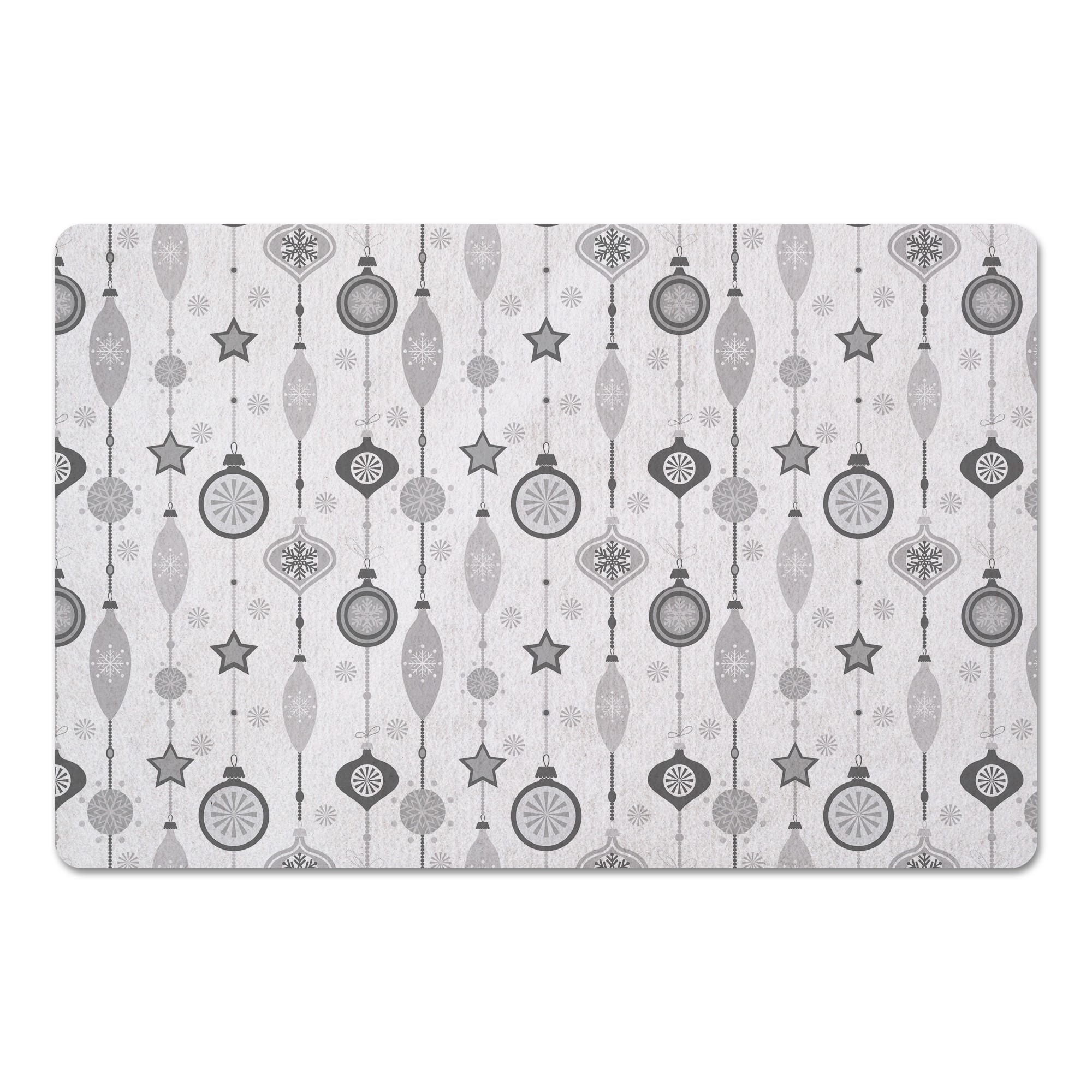 Ornament Pattern - White 27x18 Floor Mat